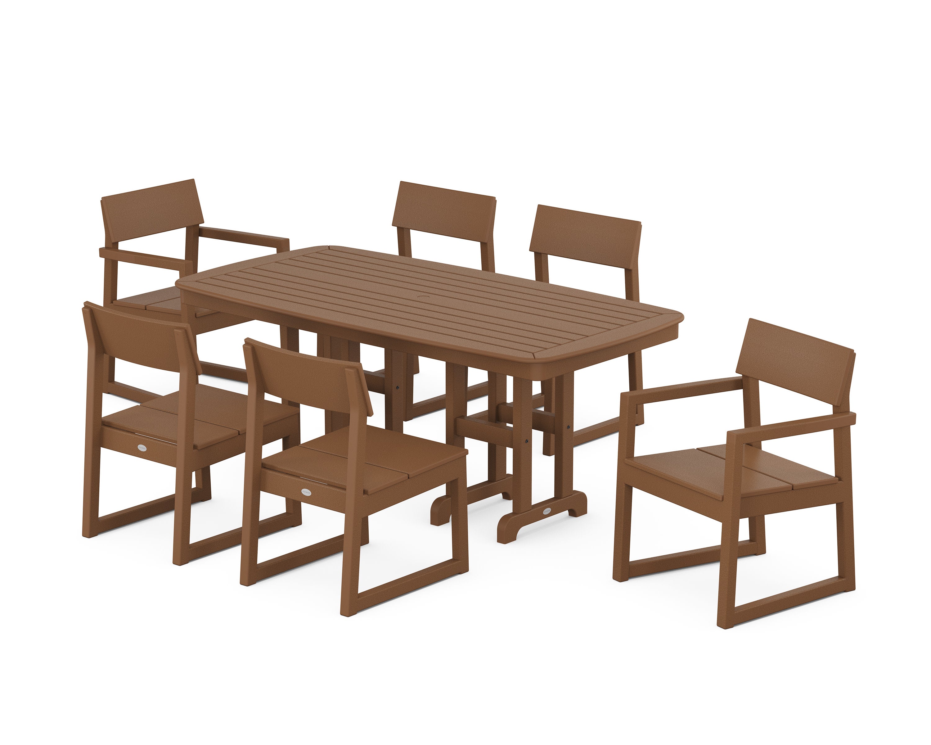EDGE 7-Piece Dining Set in Teak