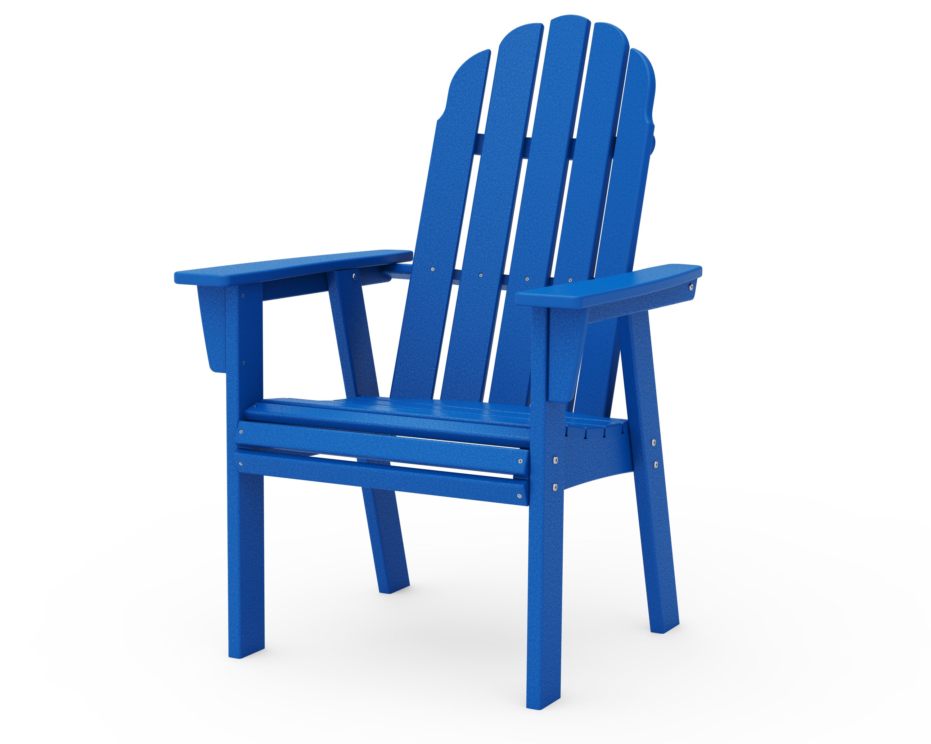 Vineyard Curveback Adirondack Dining Chair in Pacific Blue