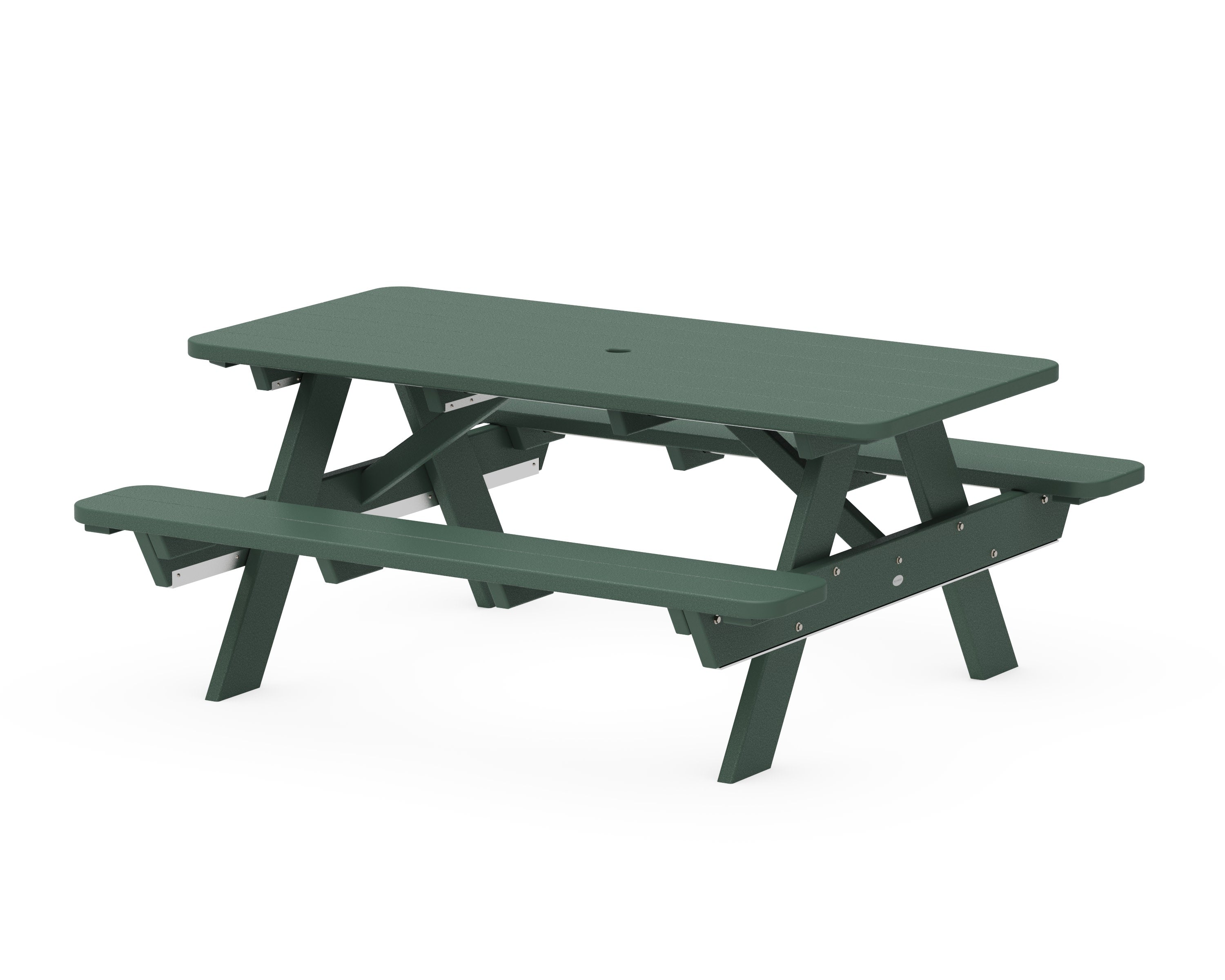 Park 72" Picnic Table in Green