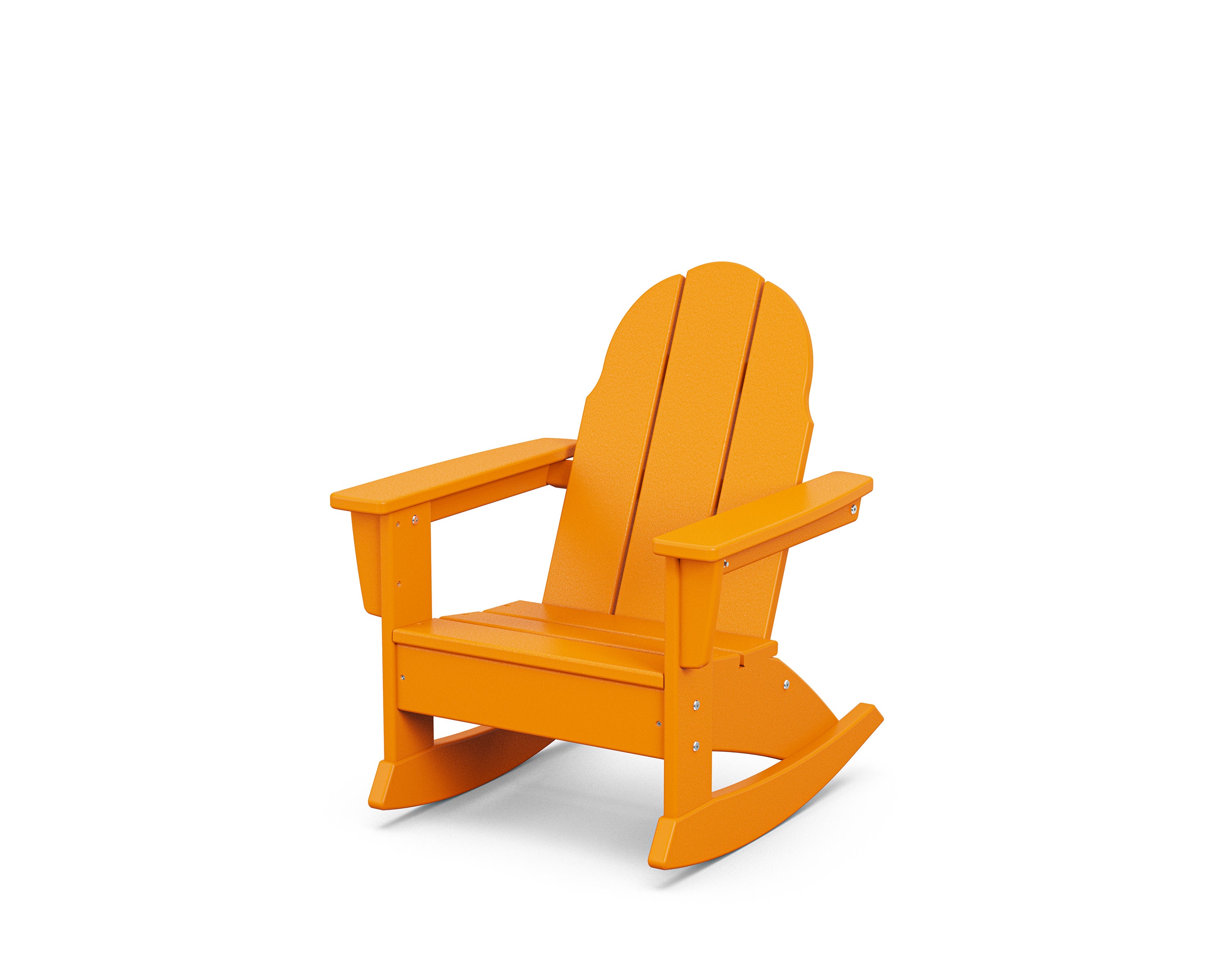 Kids Vineyard Adirondack Rocking Chair in Tangerine