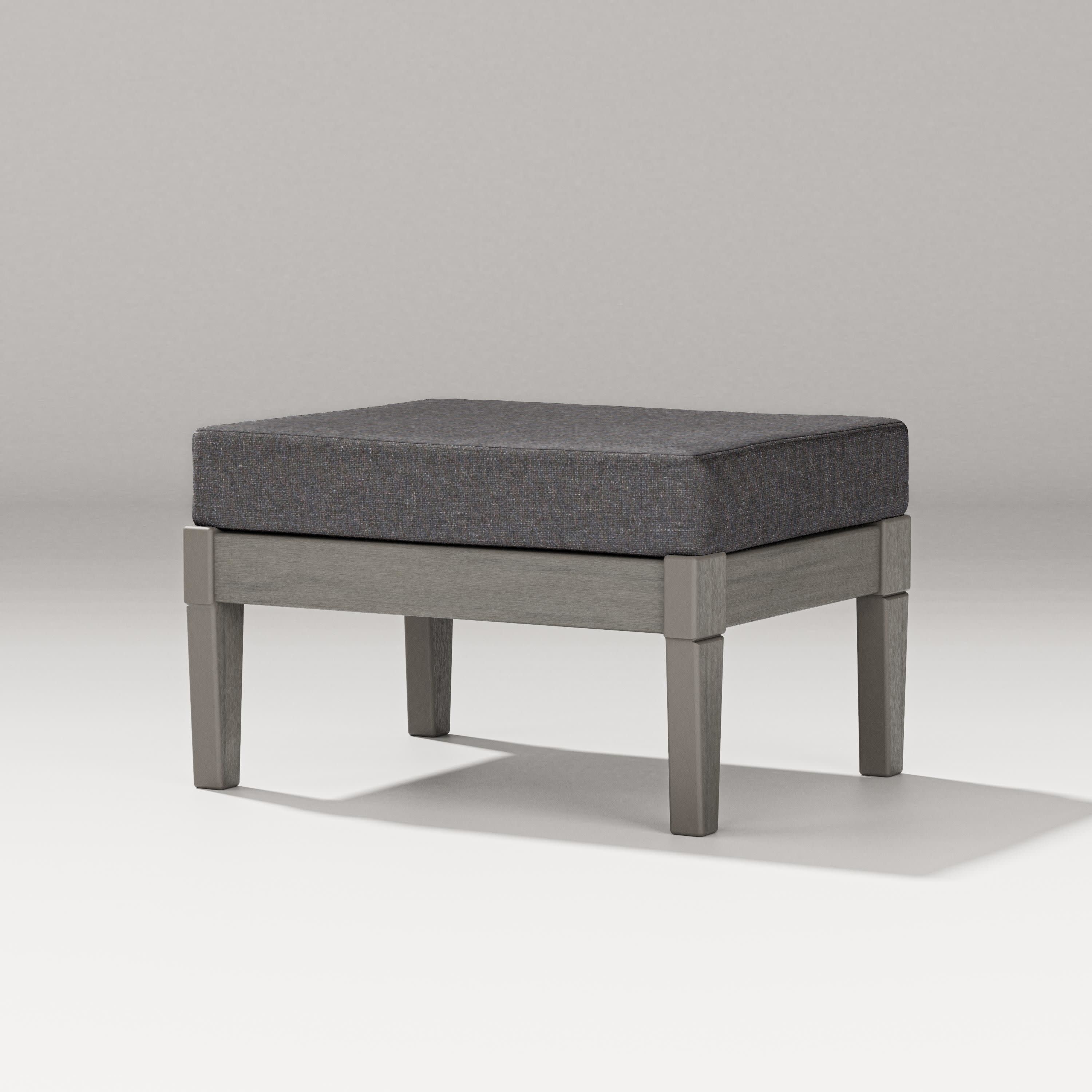 Estate Lounge Ottoman in Driftwood / Ash Charcoal
