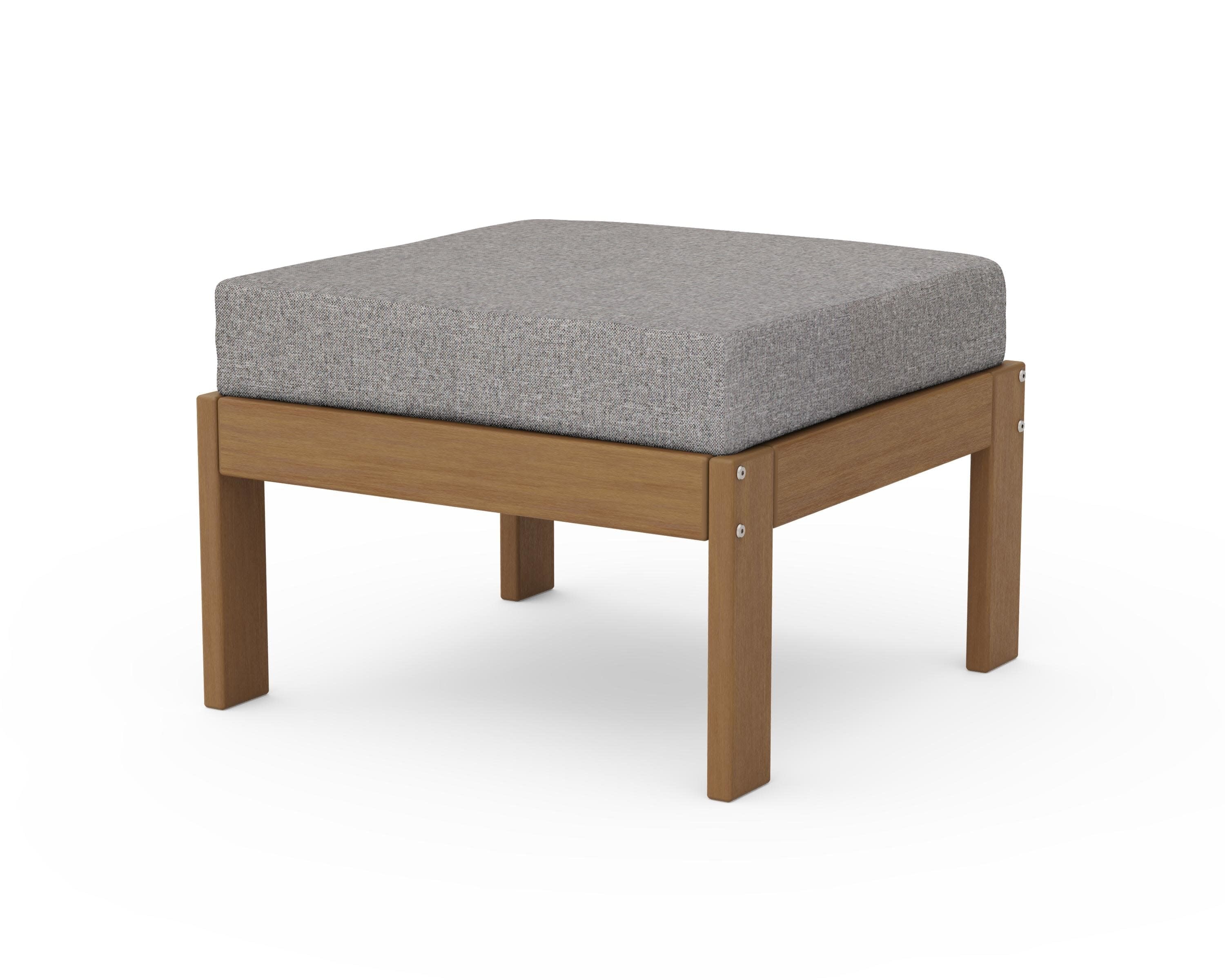 Vineyard Modular Ottoman in Natural / Grey Mist