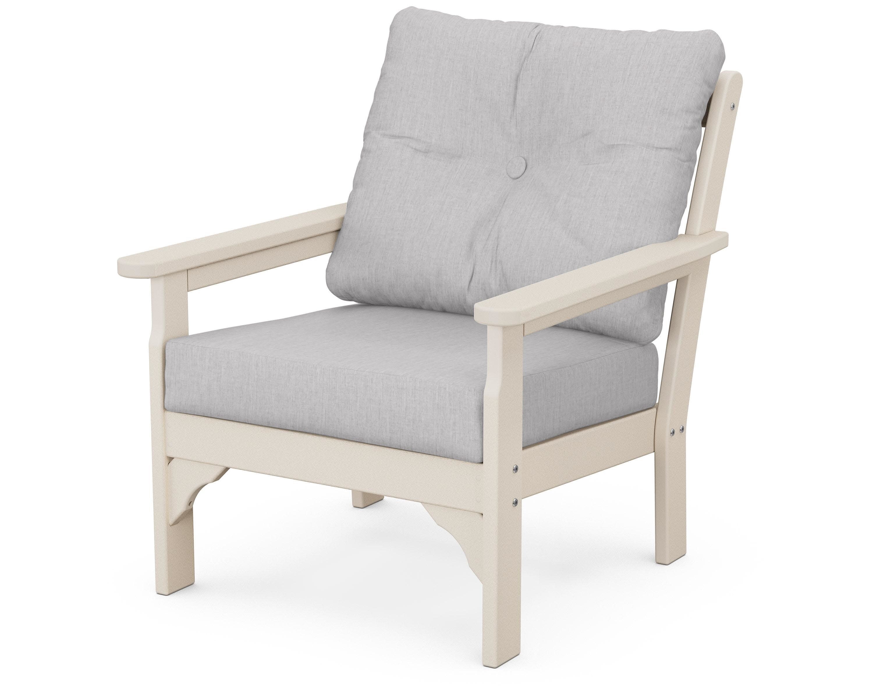 Vineyard Deep Seating Chair in Sand / Granite