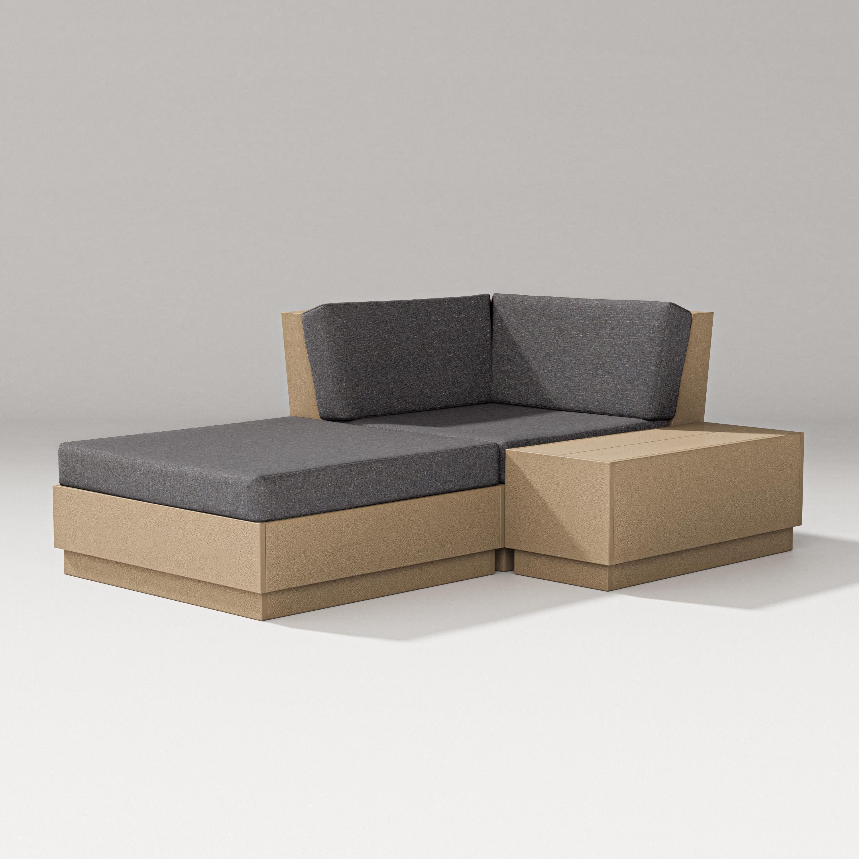 Elevate Corner Chaise in Vintage Sahara / Ash Charcoal