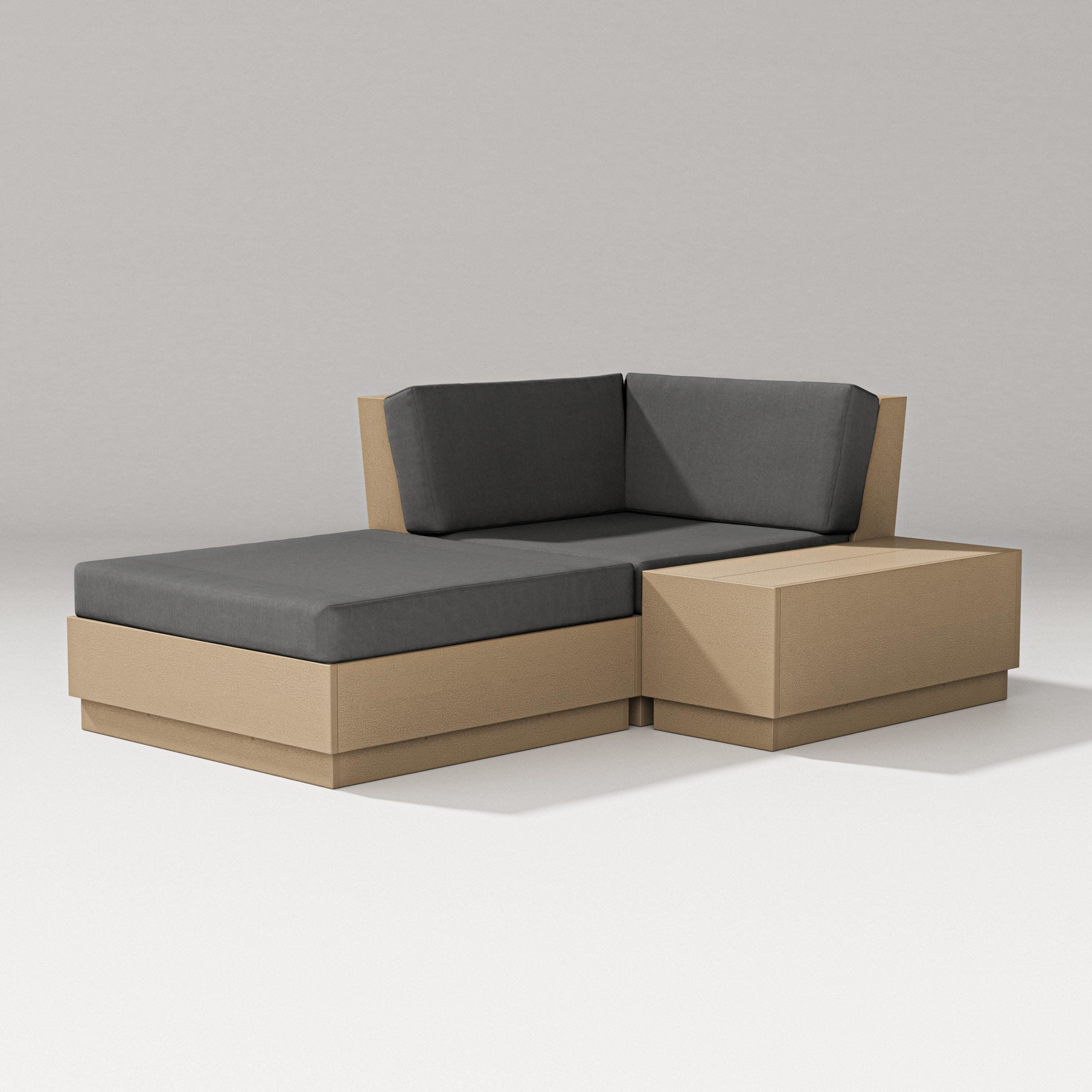 Elevate Corner Chaise in Vintage Sahara / Spectrum Carbon