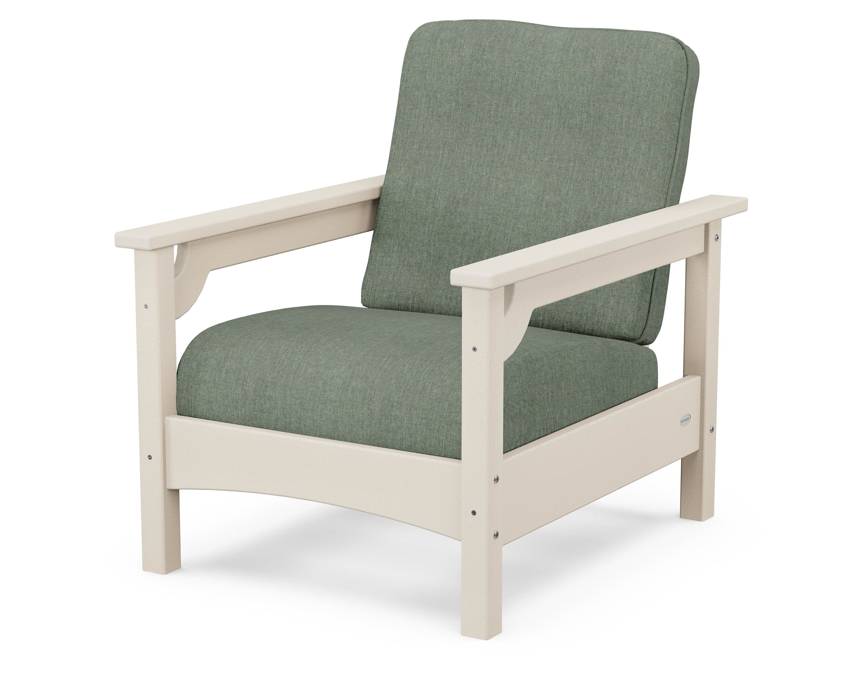 Club Chair in Sand / Cast Sage
