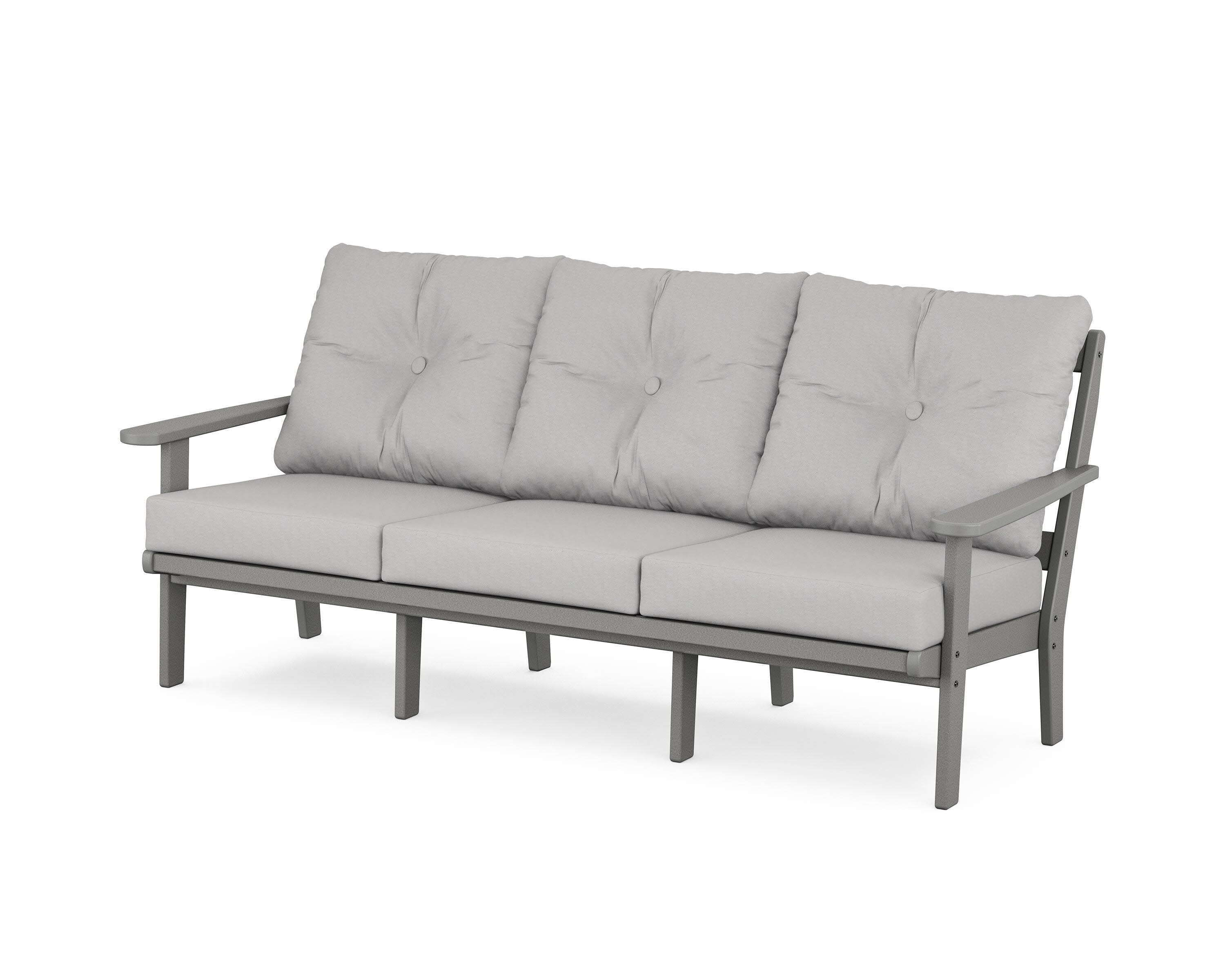 Mission Deep Seating Sofa in Slate Grey / Diamond in the Rough