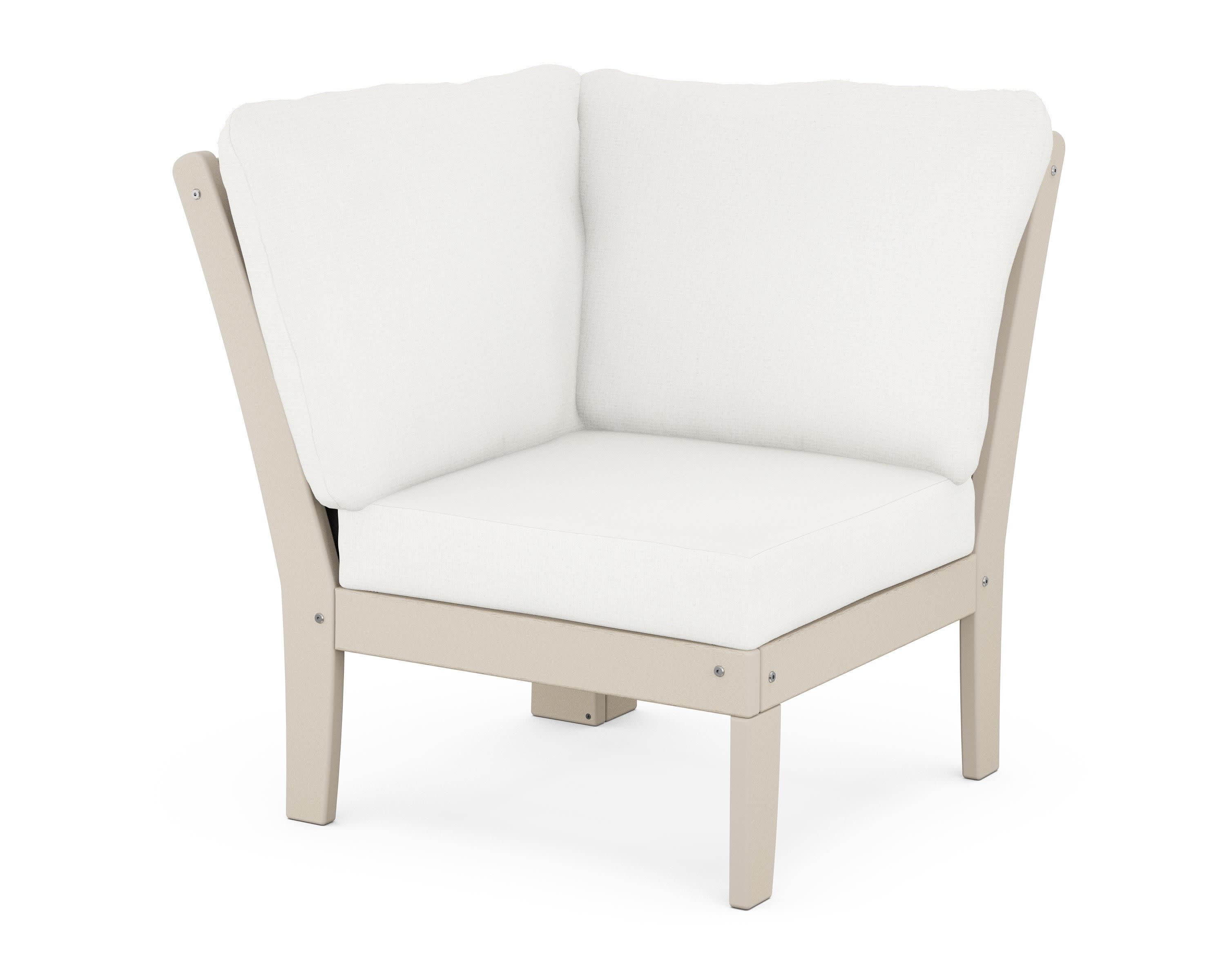 Braxton Modular Corner Chair in Sand / Natural Linen