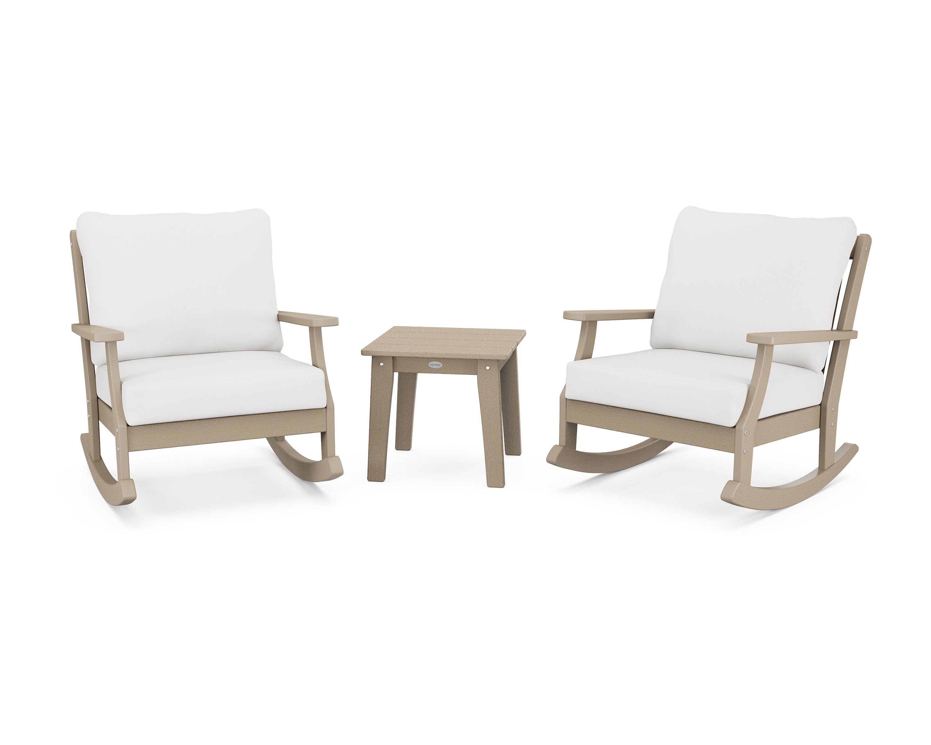Braxton 3-Piece Deep Seating Rocker Set in Vintage Sahara / Natural Linen