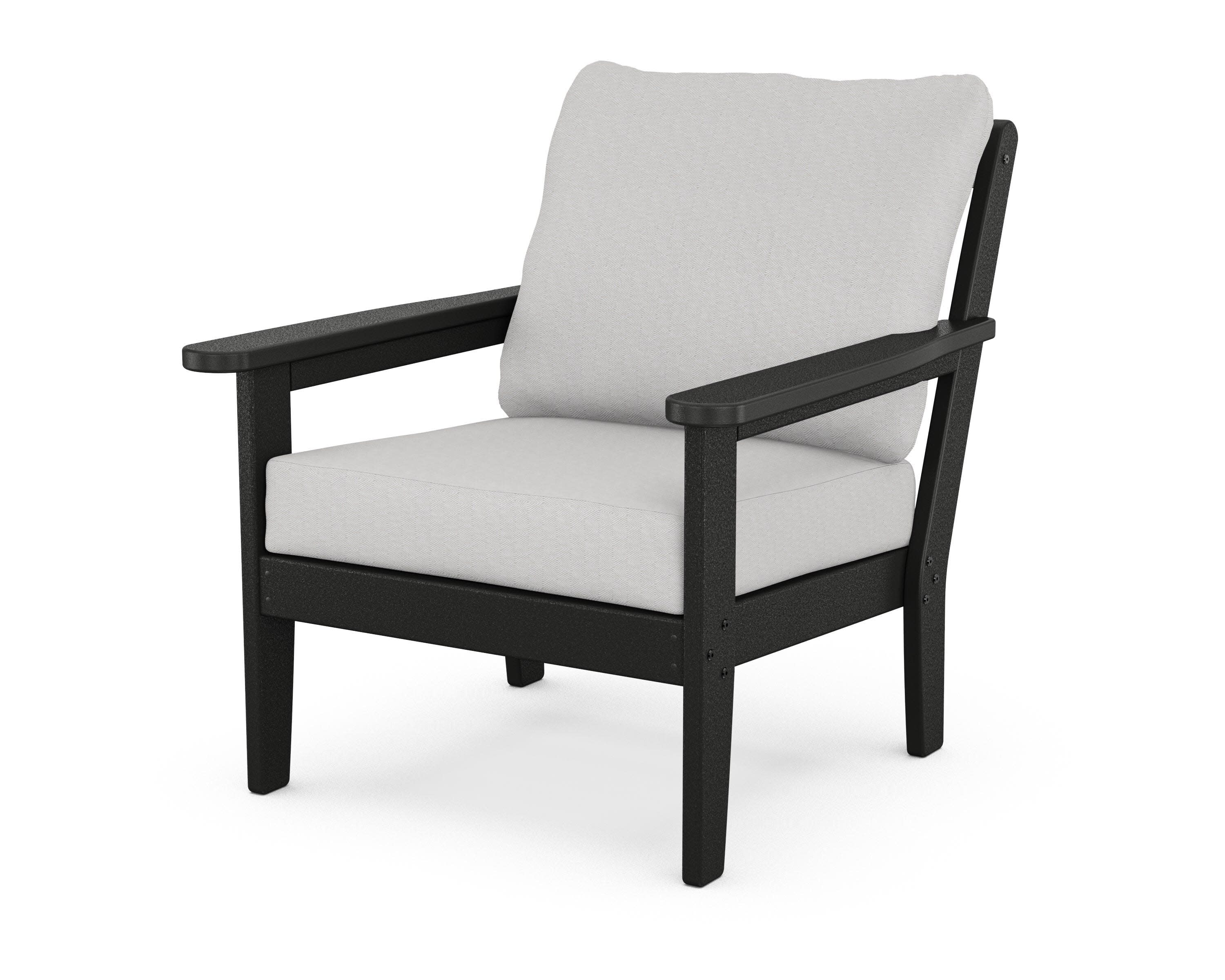 Cottage Deep Seating Chair in Black / Diamond in the Rough