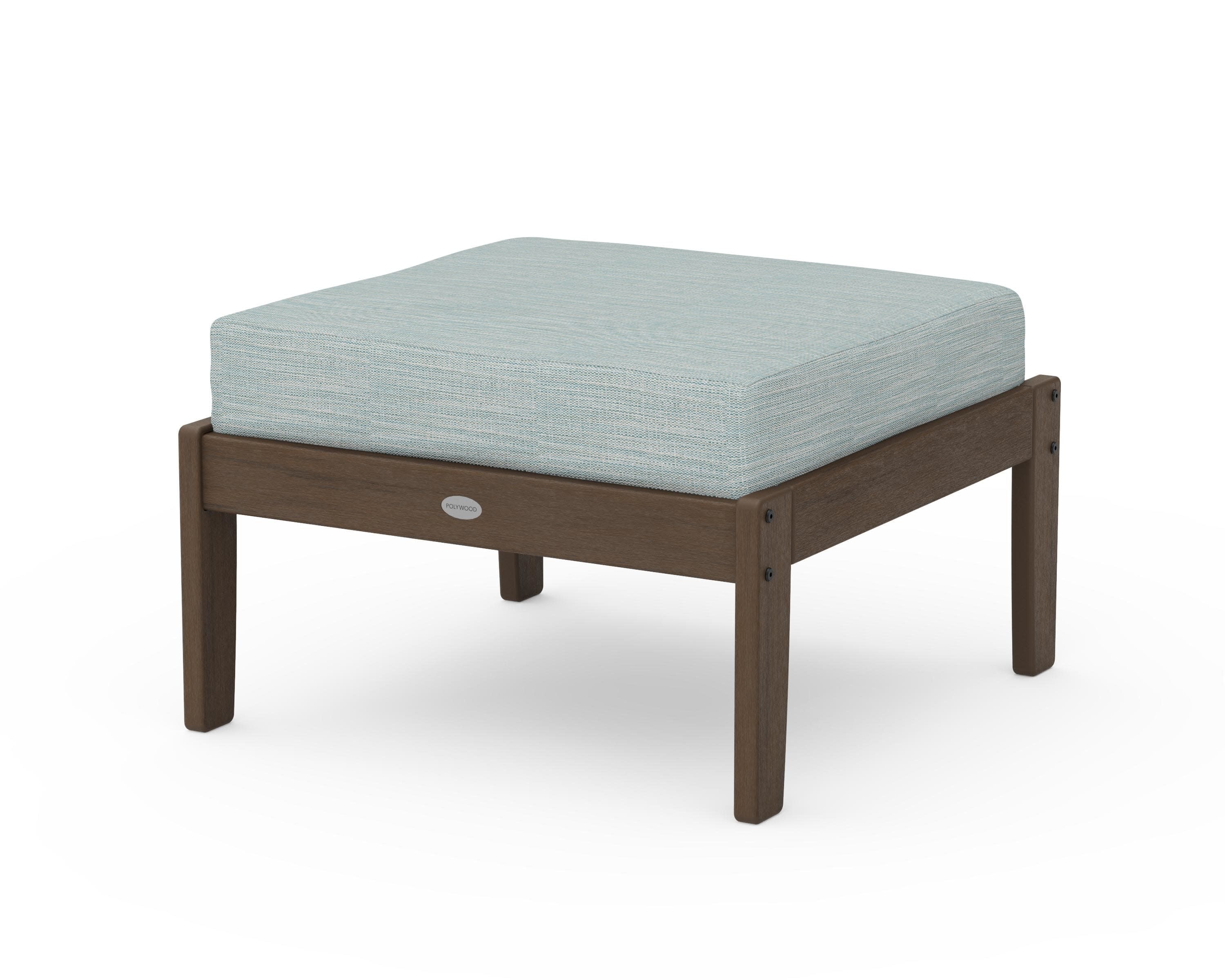 Braxton Deep Seating Ottoman in Kona / Soothe Mist