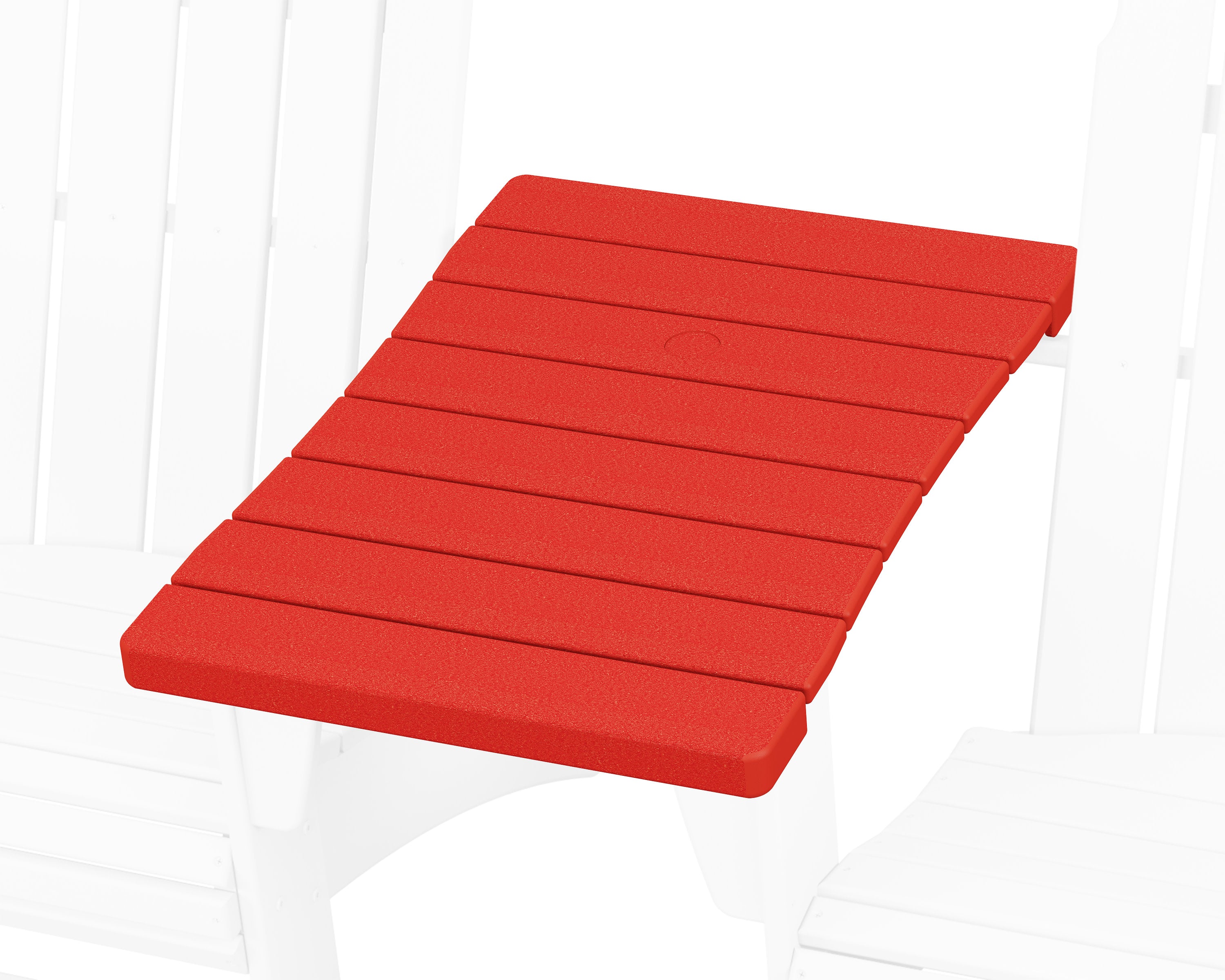 600 Series Straight Adirondack Connecting Table in Sunset Red