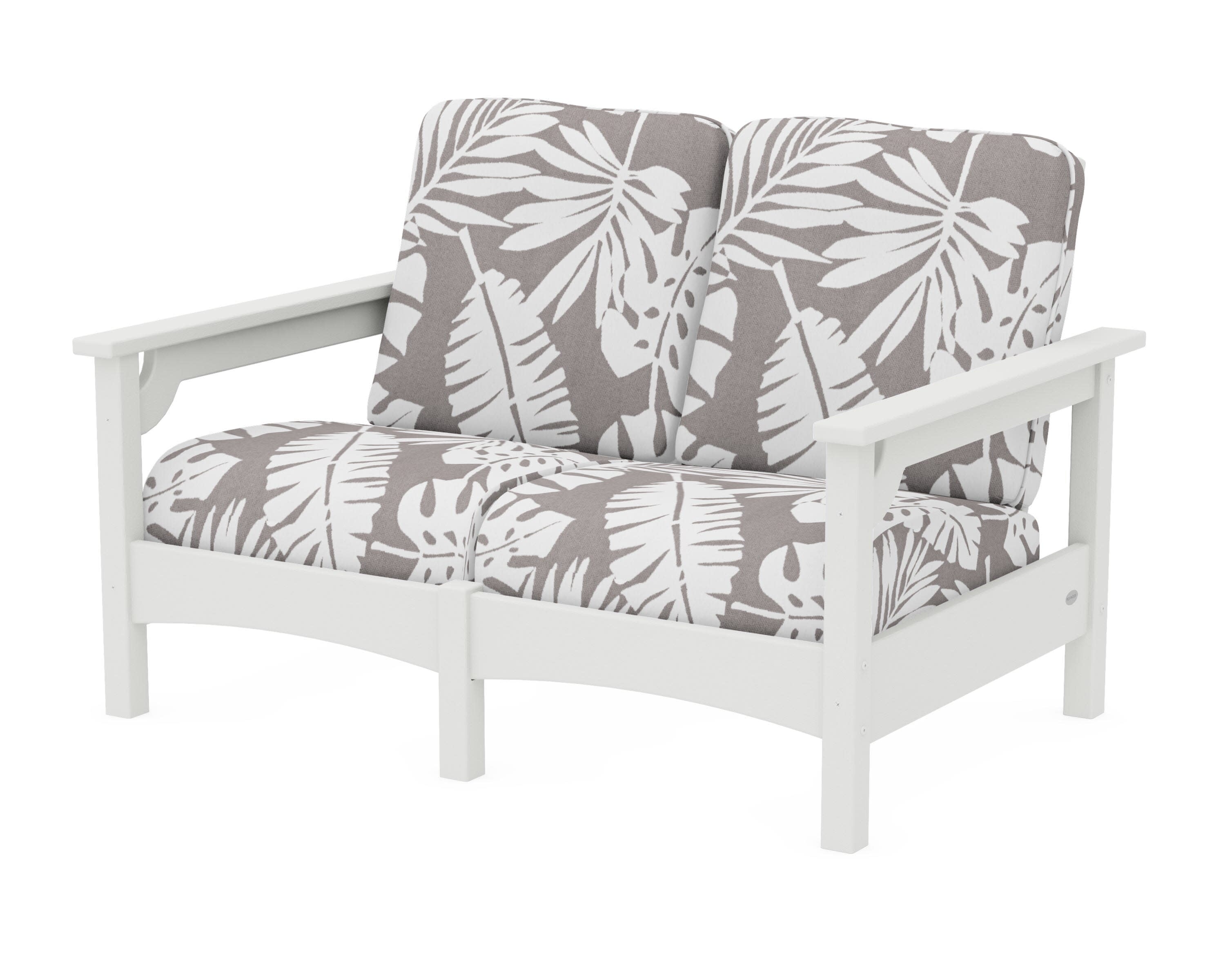 Club Loveseat in Vintage White / Leaf Grey Mist