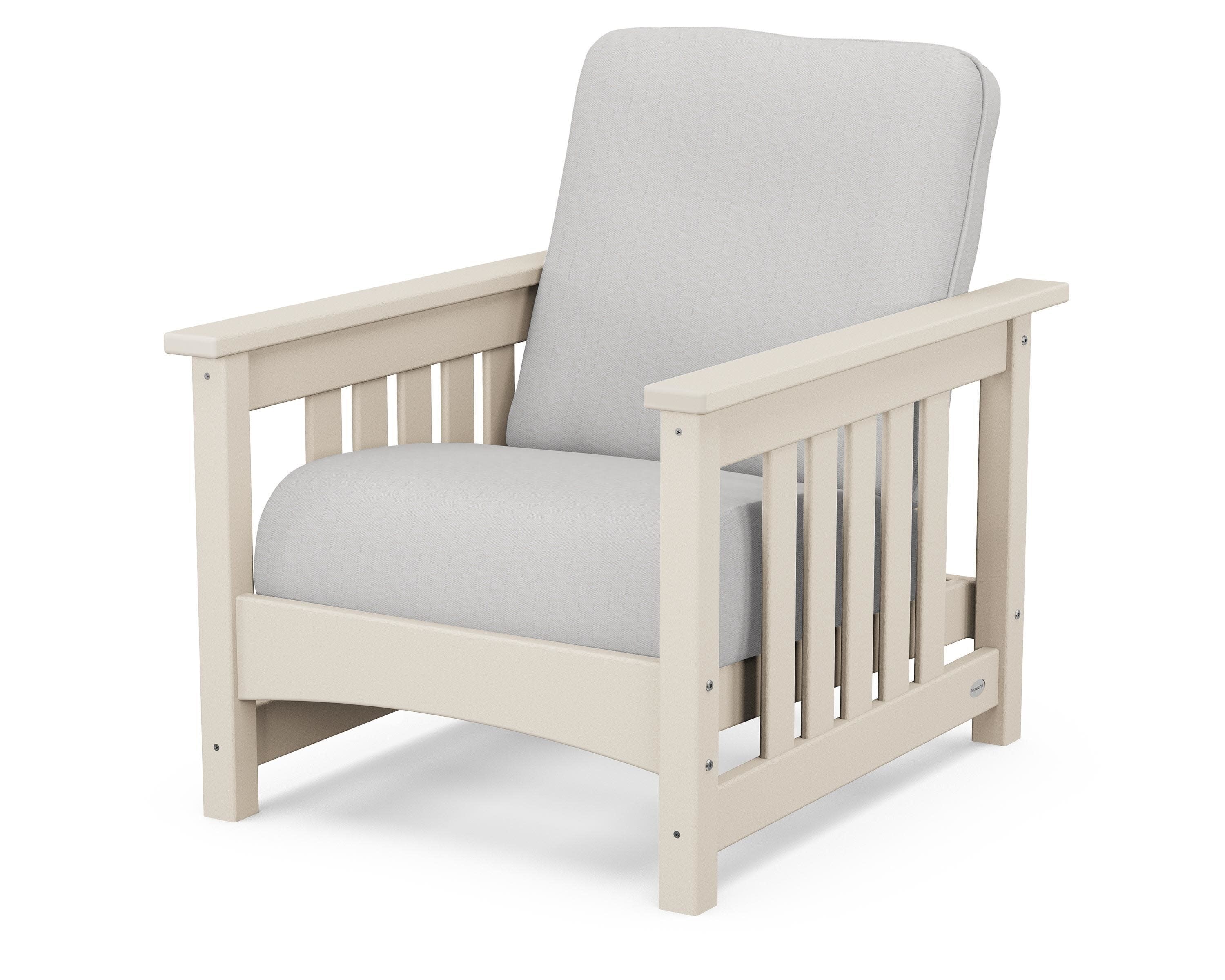 Club Mission Chair in Sand / Diamond in the Rough