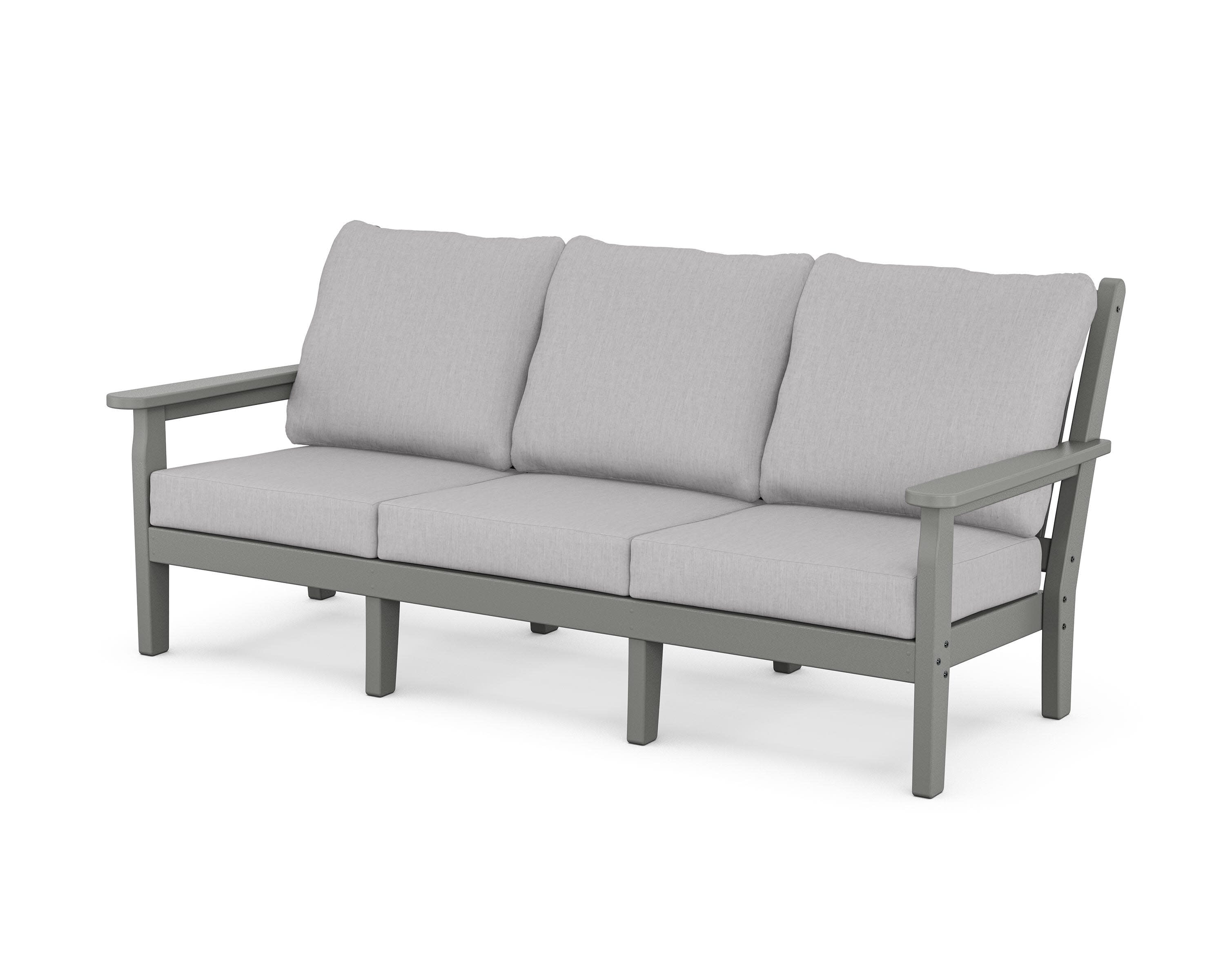 Chippendale Deep Seating Sofa in Slate Grey / Granite