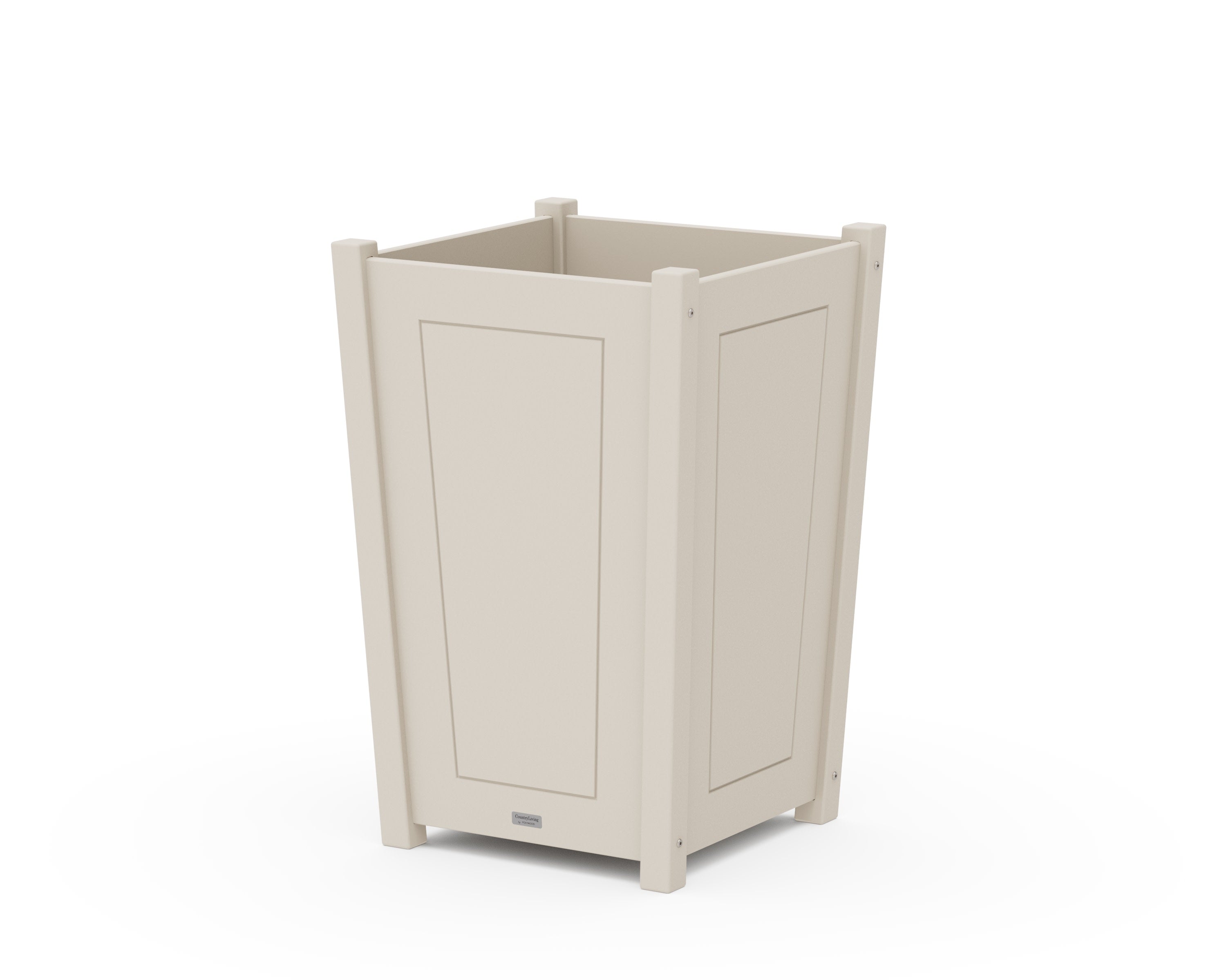 Country Living Large Tapered Square Planter Box in Sand