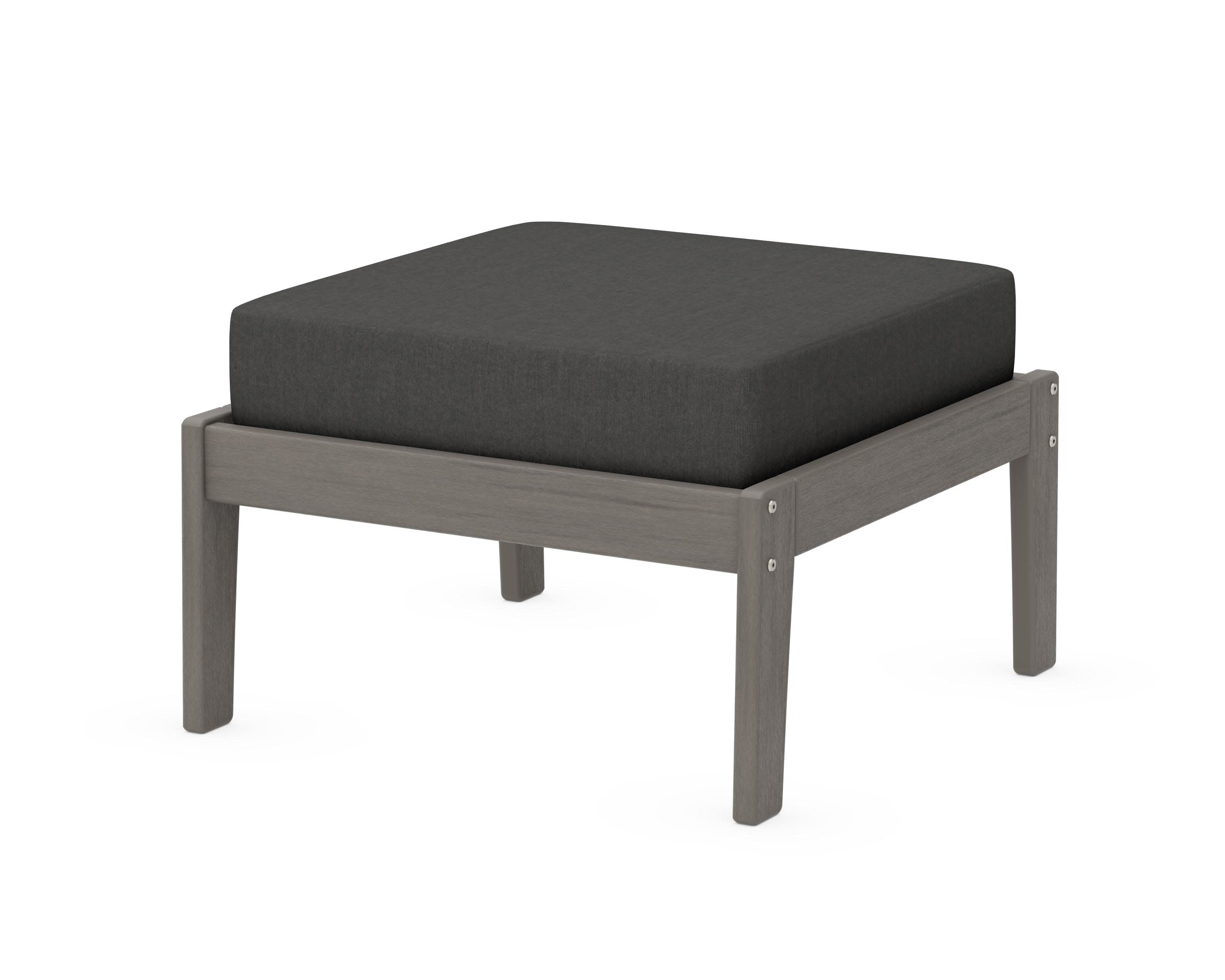 Deep Seating Ottoman in Driftwood / Spectrum Carbon