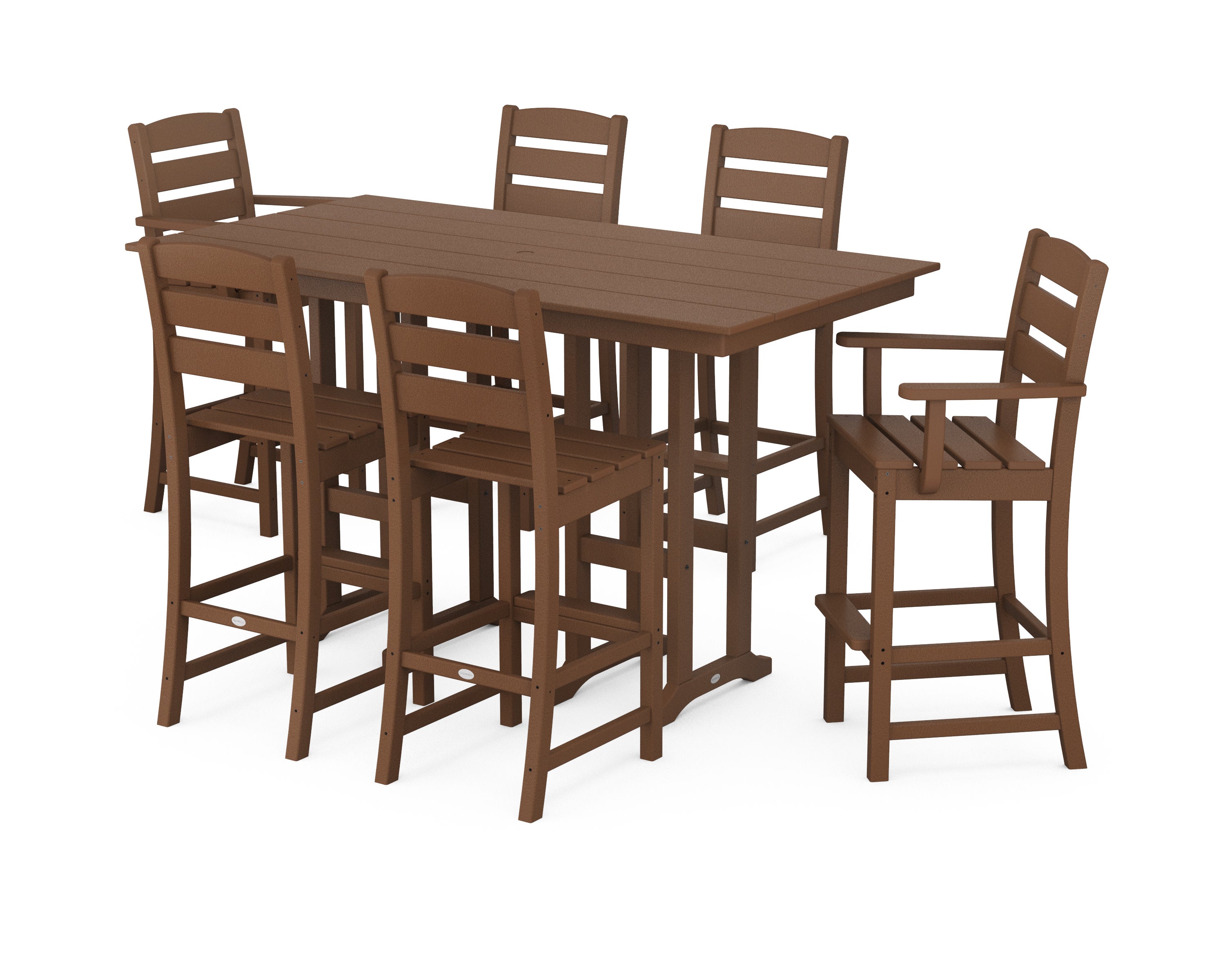 Lakeside 7-Piece Bar Set in Teak