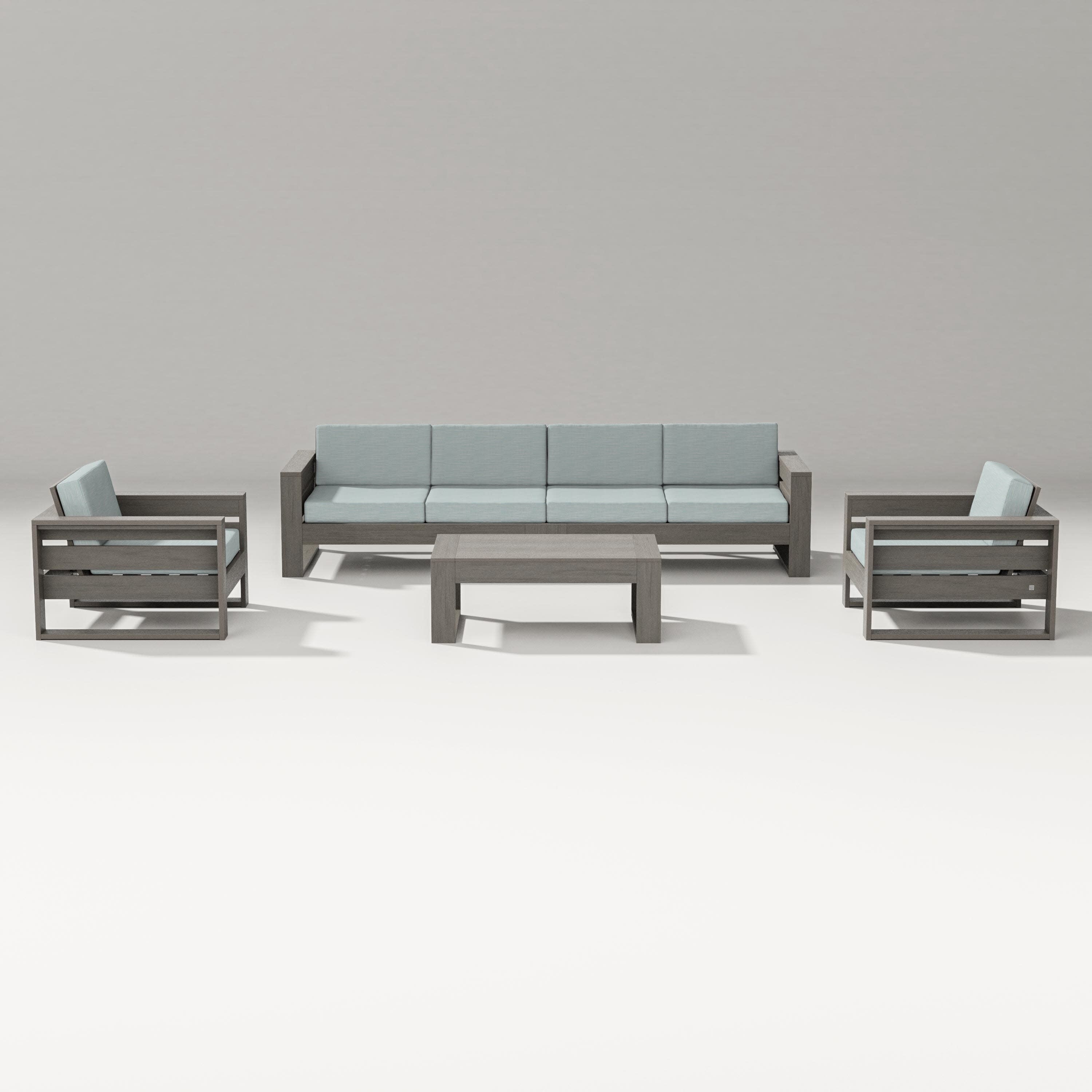 Latitude 5-Piece Lounge Sofa Set in Driftwood / Soothe Mist