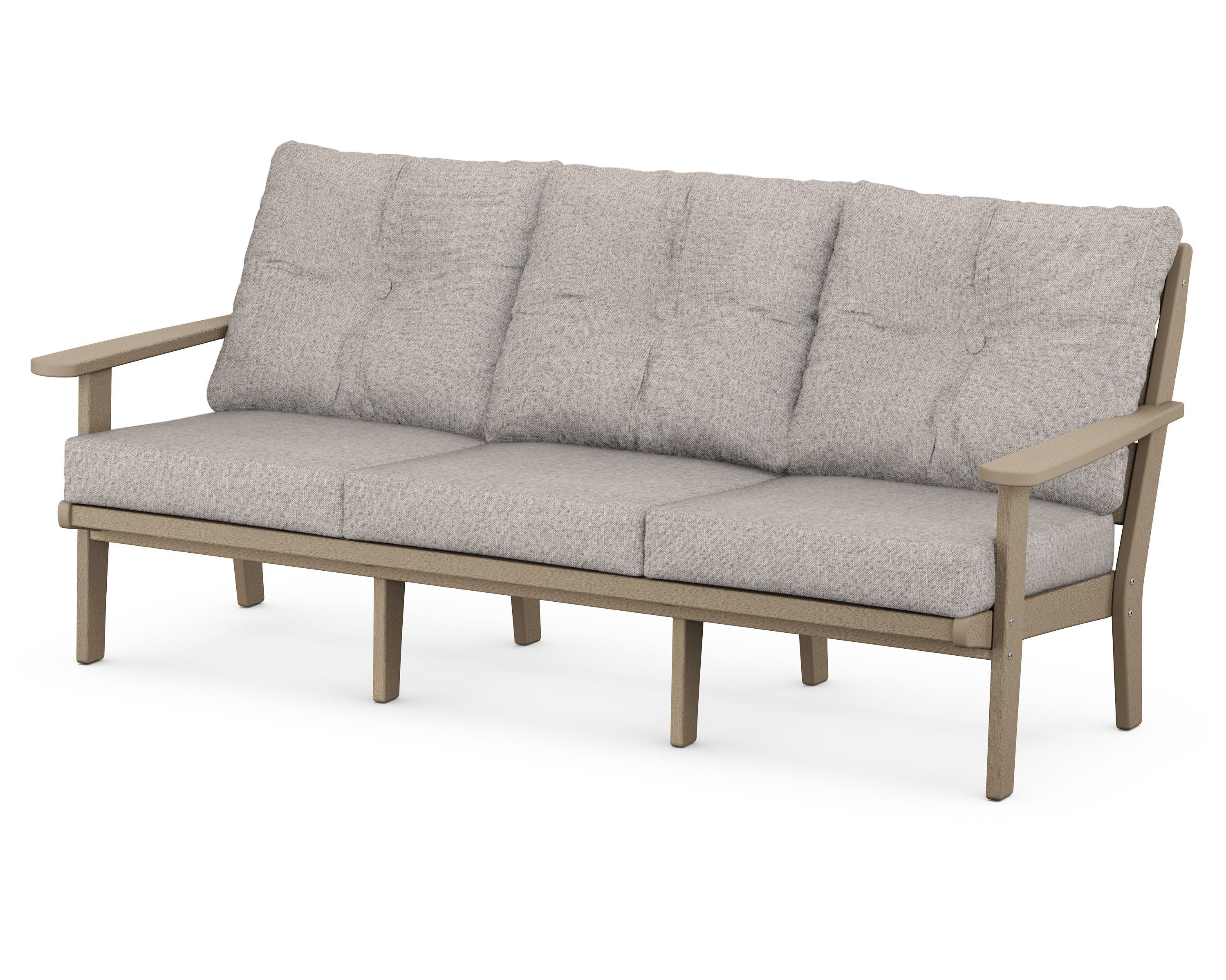 Lakeside Deep Seating Sofa in Vintage Sahara / Weathered Tweed