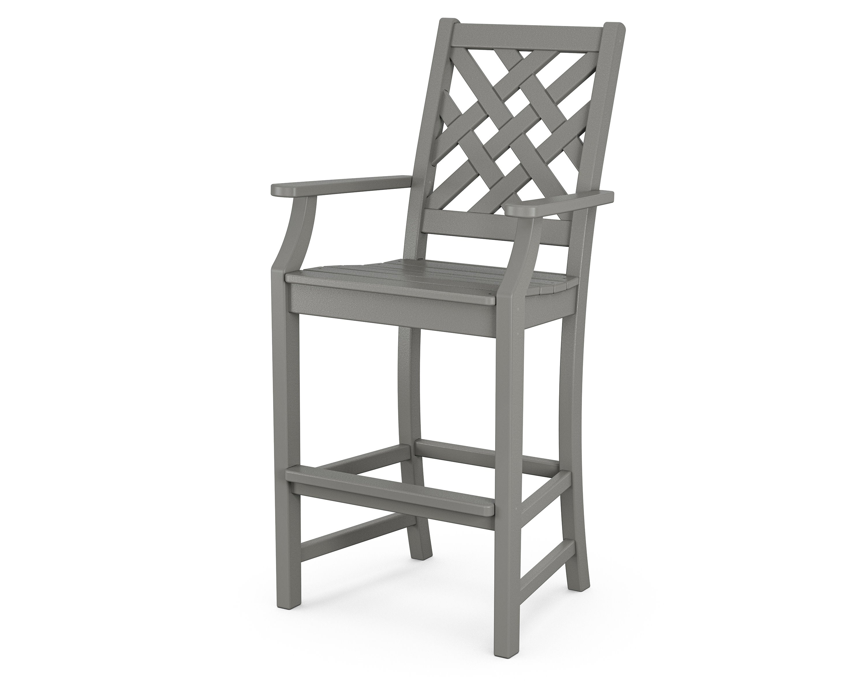 Wovendale Bar Arm Chair in Slate Grey