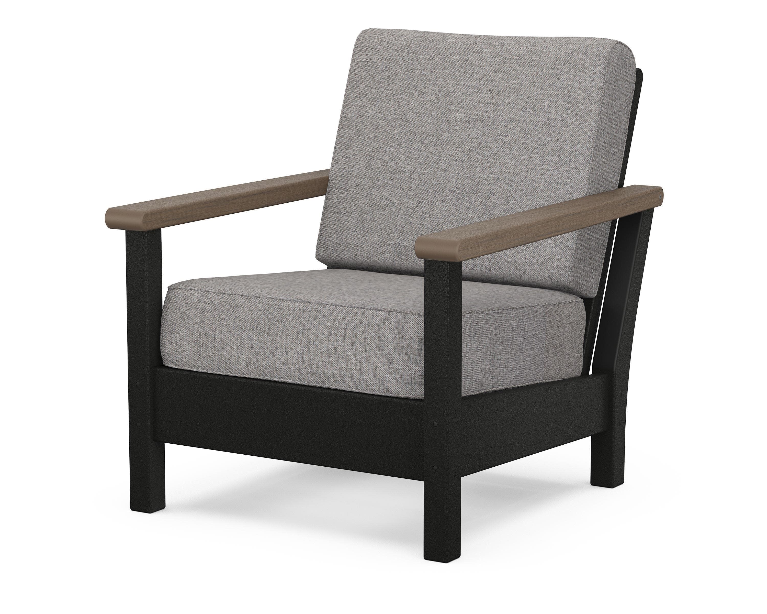 Harbour Deep Seating Chair in Black / Kona / Grey Mist
