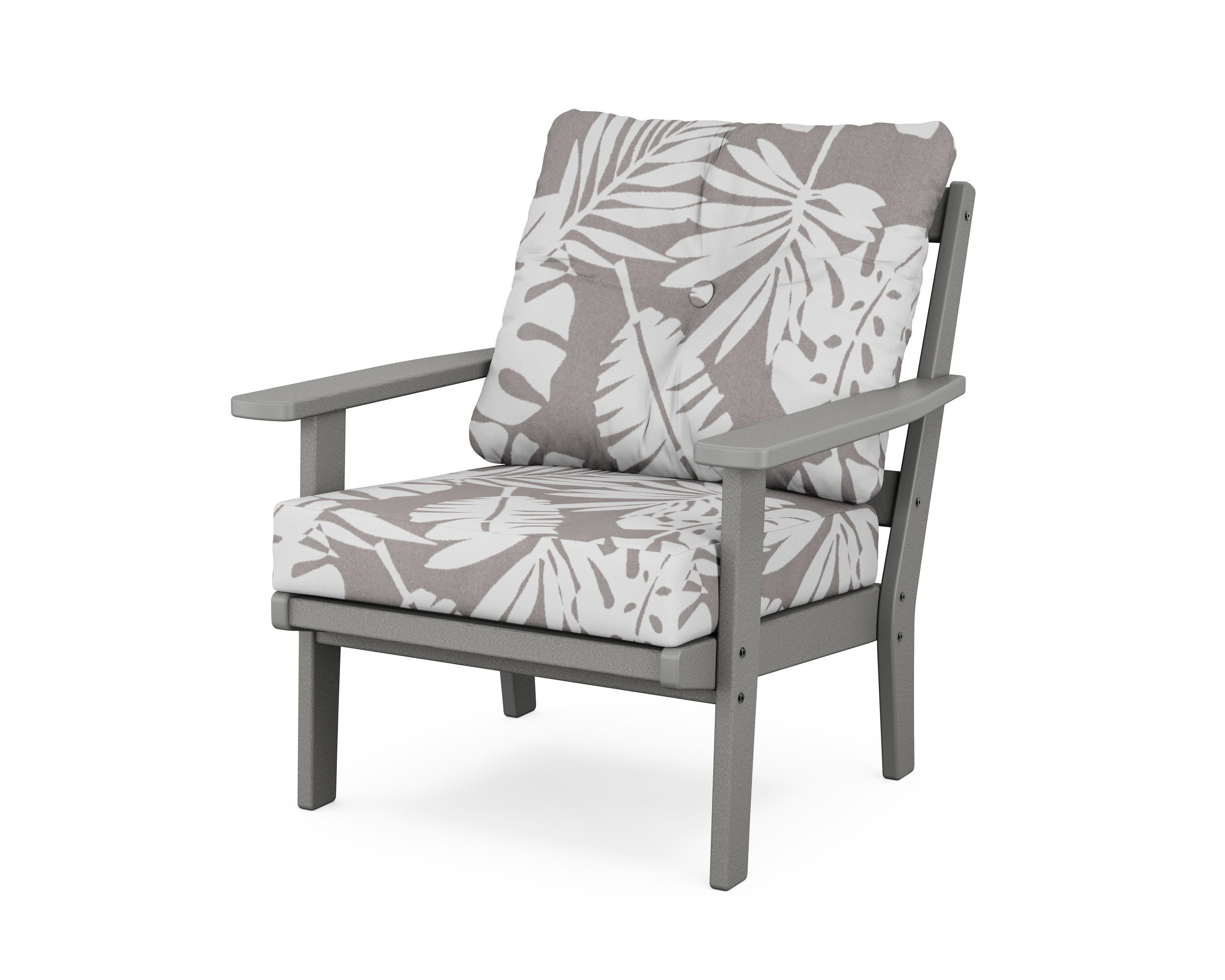 Oxford Deep Seating Chair in Slate Grey / Leaf Grey Mist