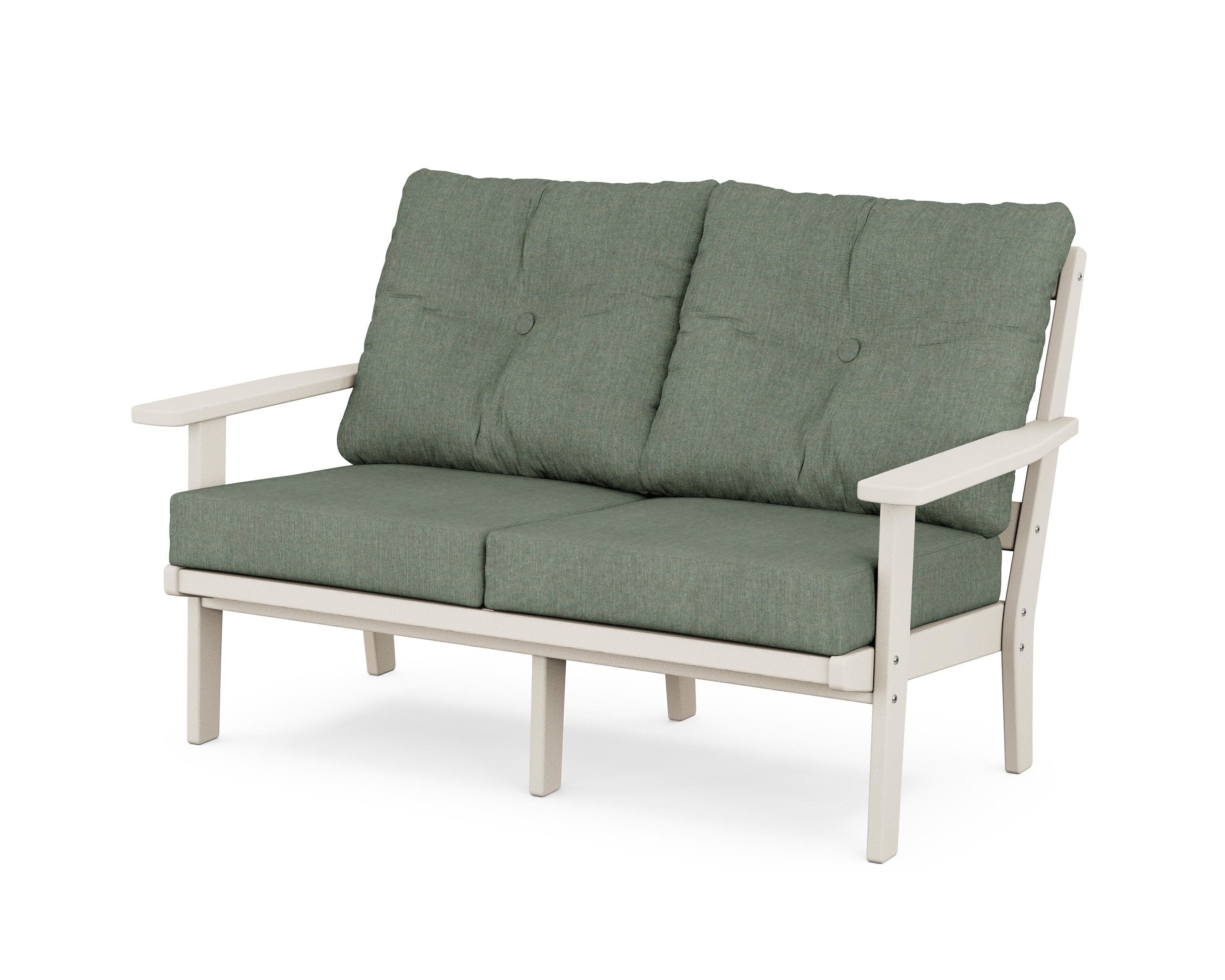 Oxford Deep SeatingLoveseat in Sand / Cast Sage