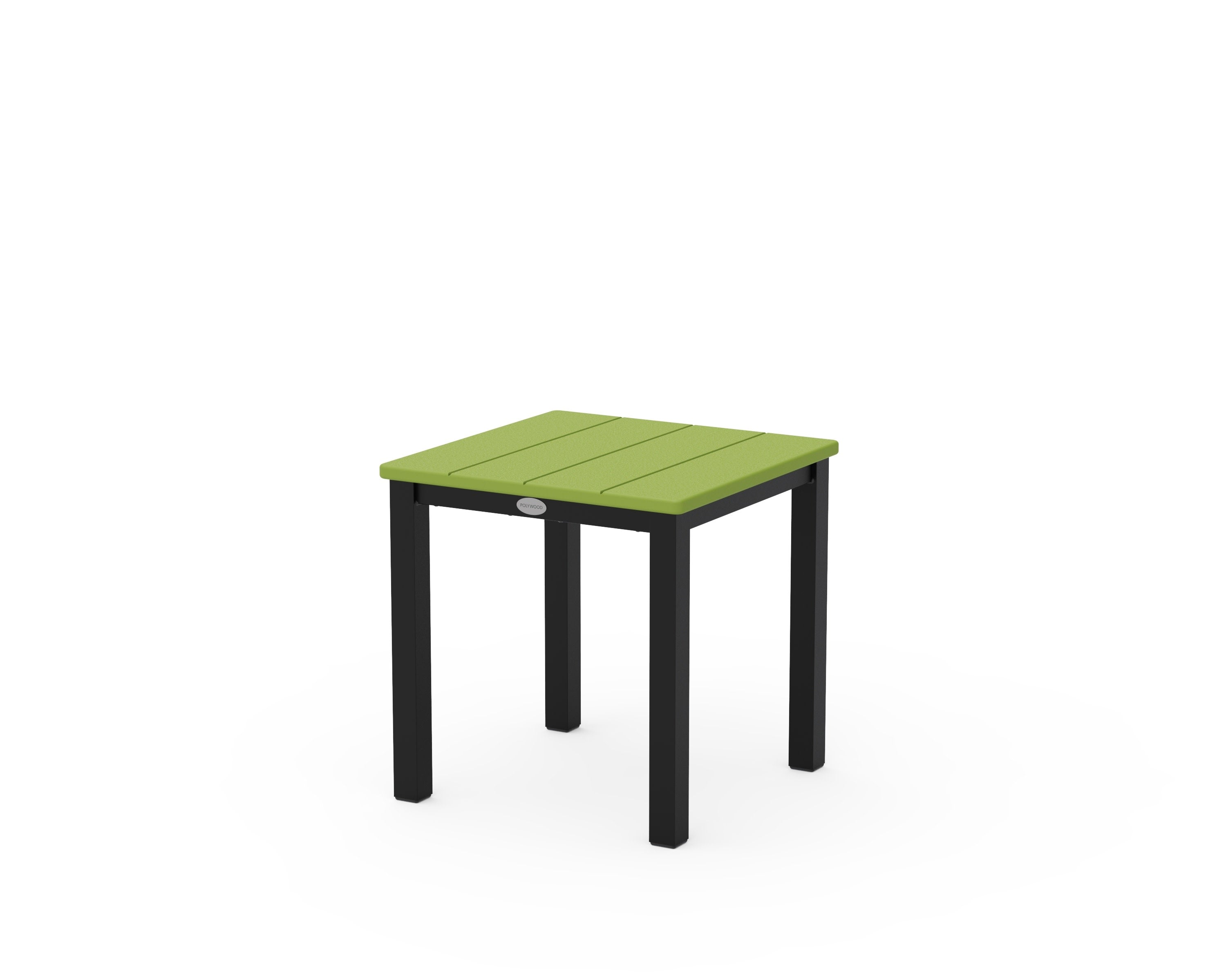 Main Street 18" Side Table in Black / Lime