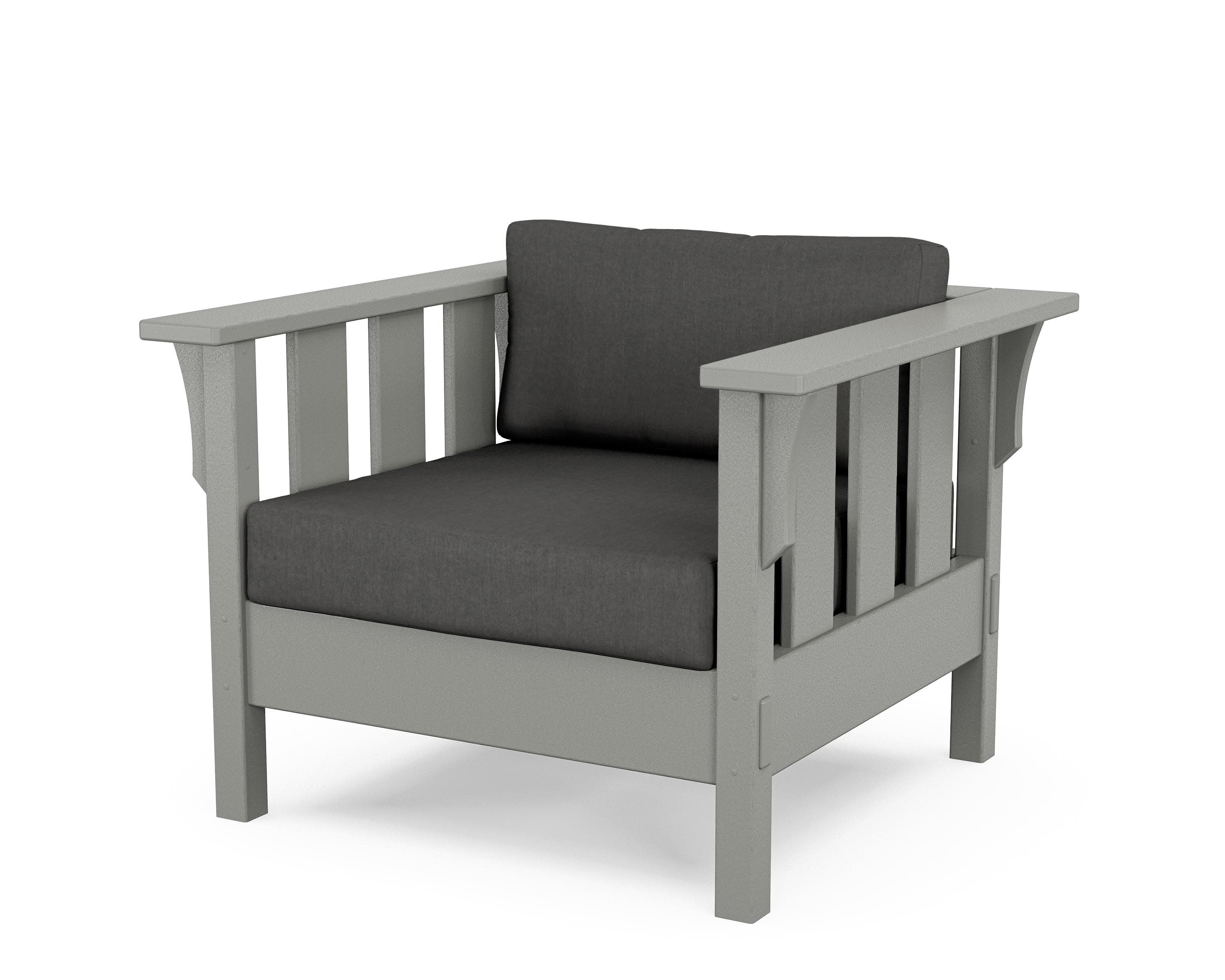 Acadia Deep Seating Chair in Slate Grey / Spectrum Carbon