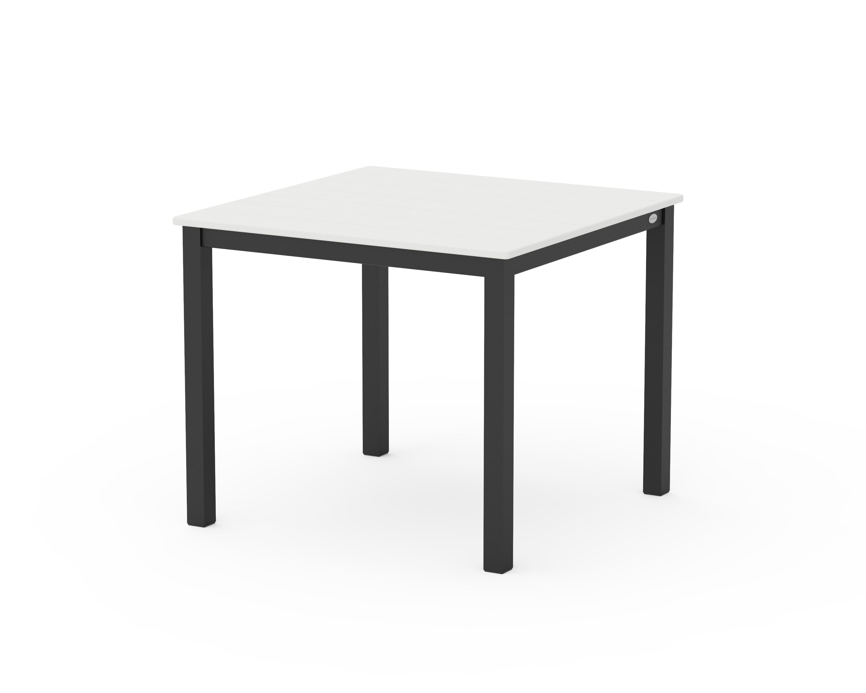 Main Street 36" x 36" Dining Table in Black / White