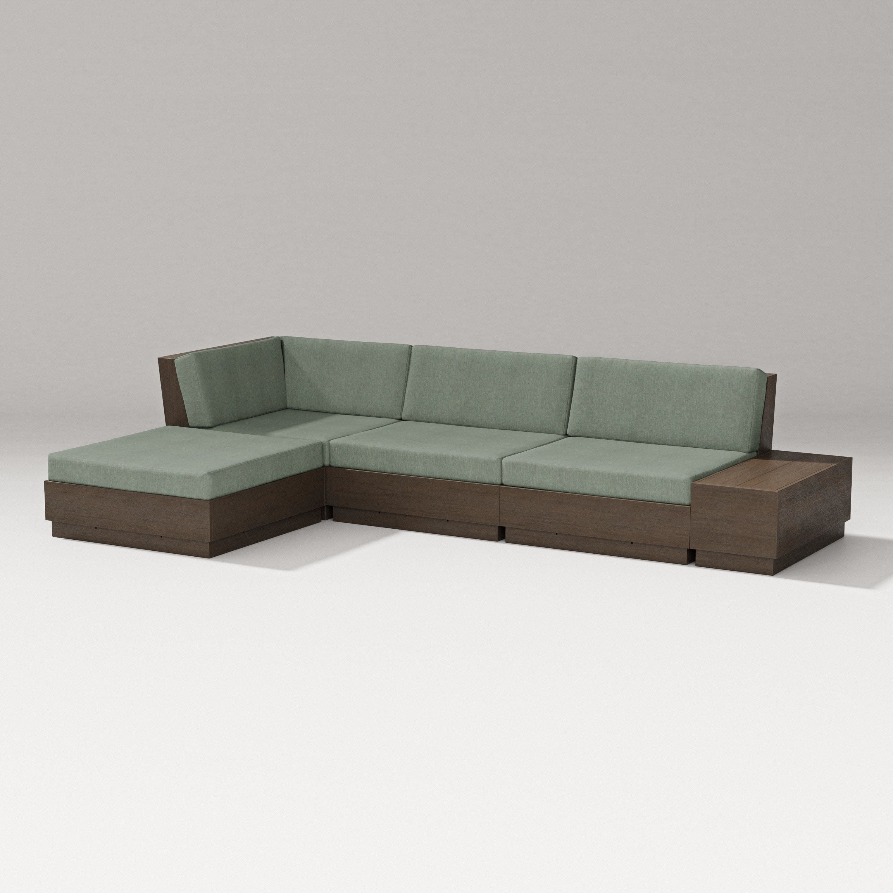 Elevate Chaise Sectional in Kona / Cast Sage