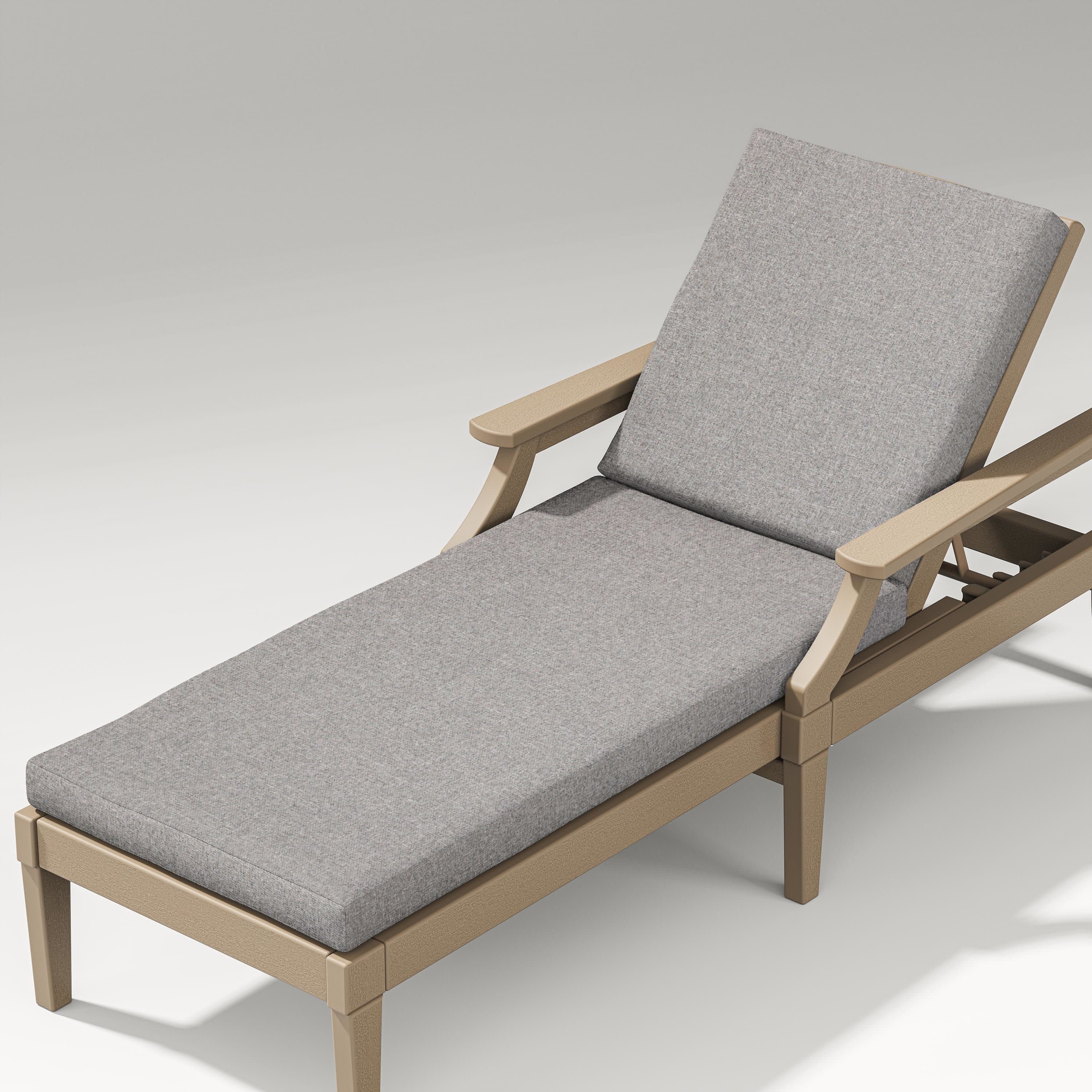 Estate Chaise Lounge Full Cushion in Grey Mist