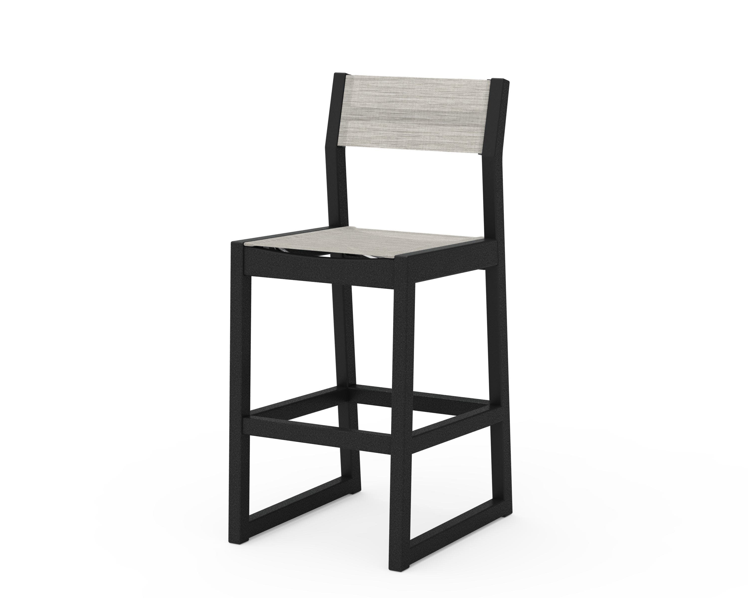 EDGE Sling Bar Side Chair in Black / Birch Sling