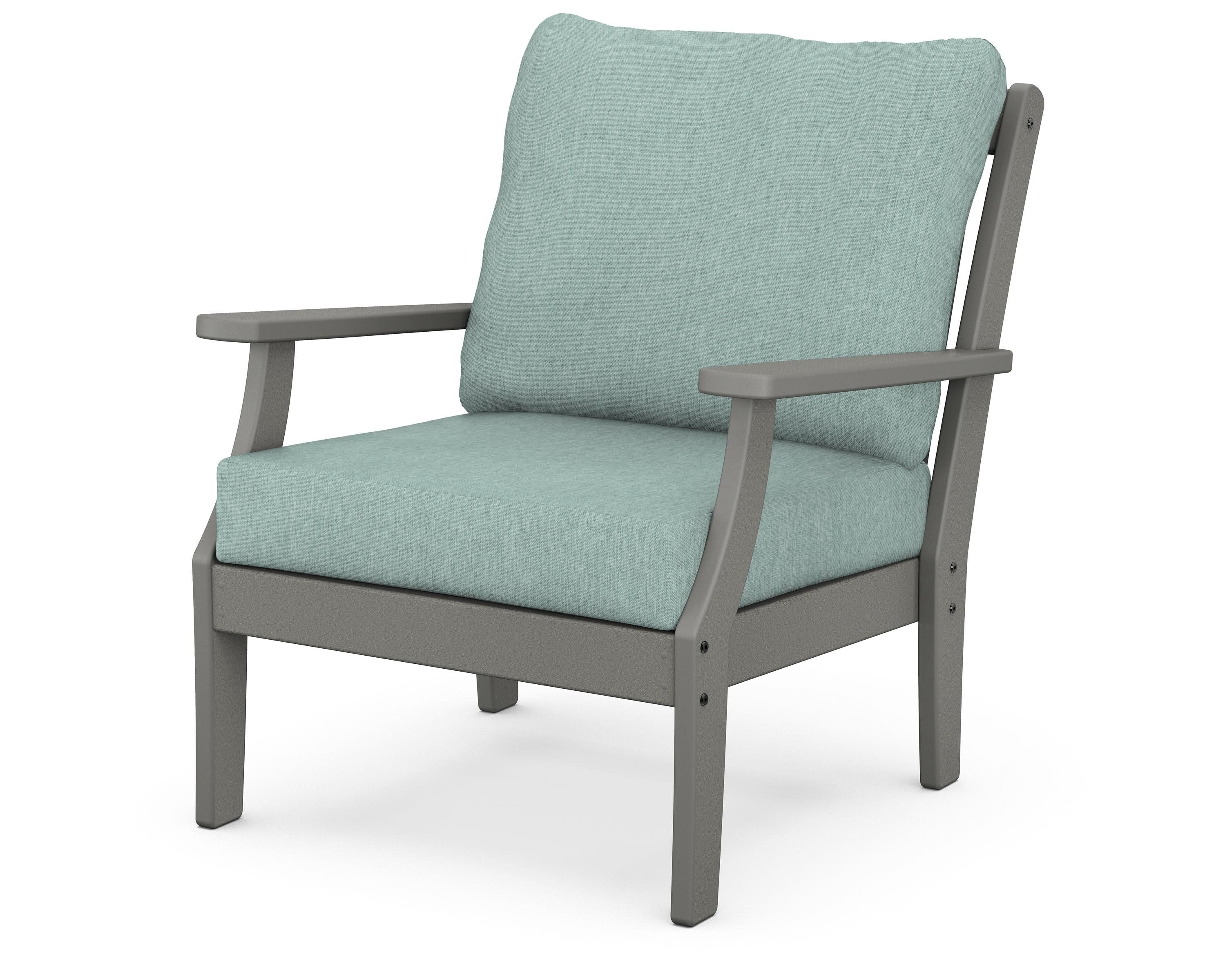 Braxton Deep Seating Chair in Slate Grey / Glacier Spa