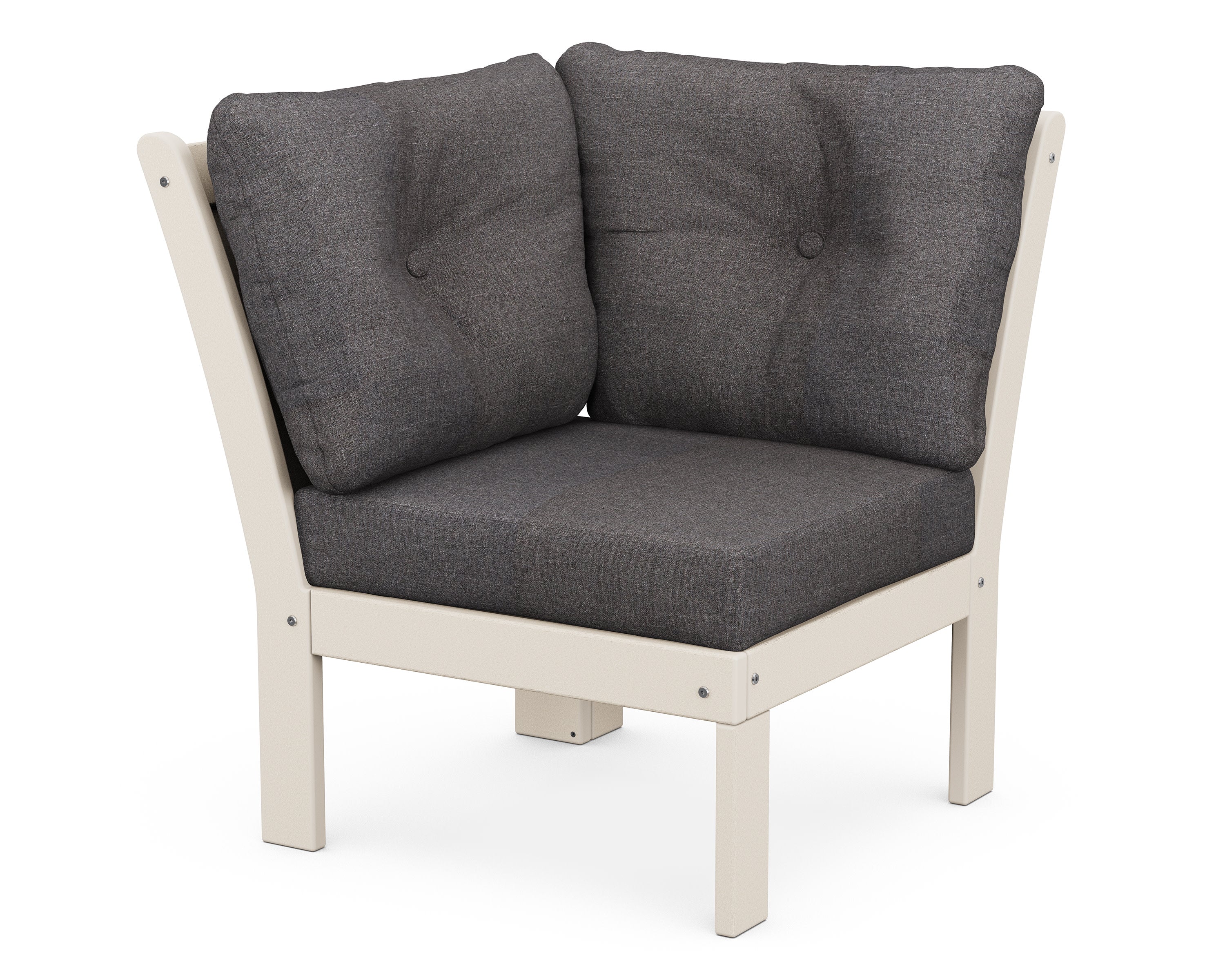 Vineyard Modular Corner Chair in Sand / Ash Charcoal