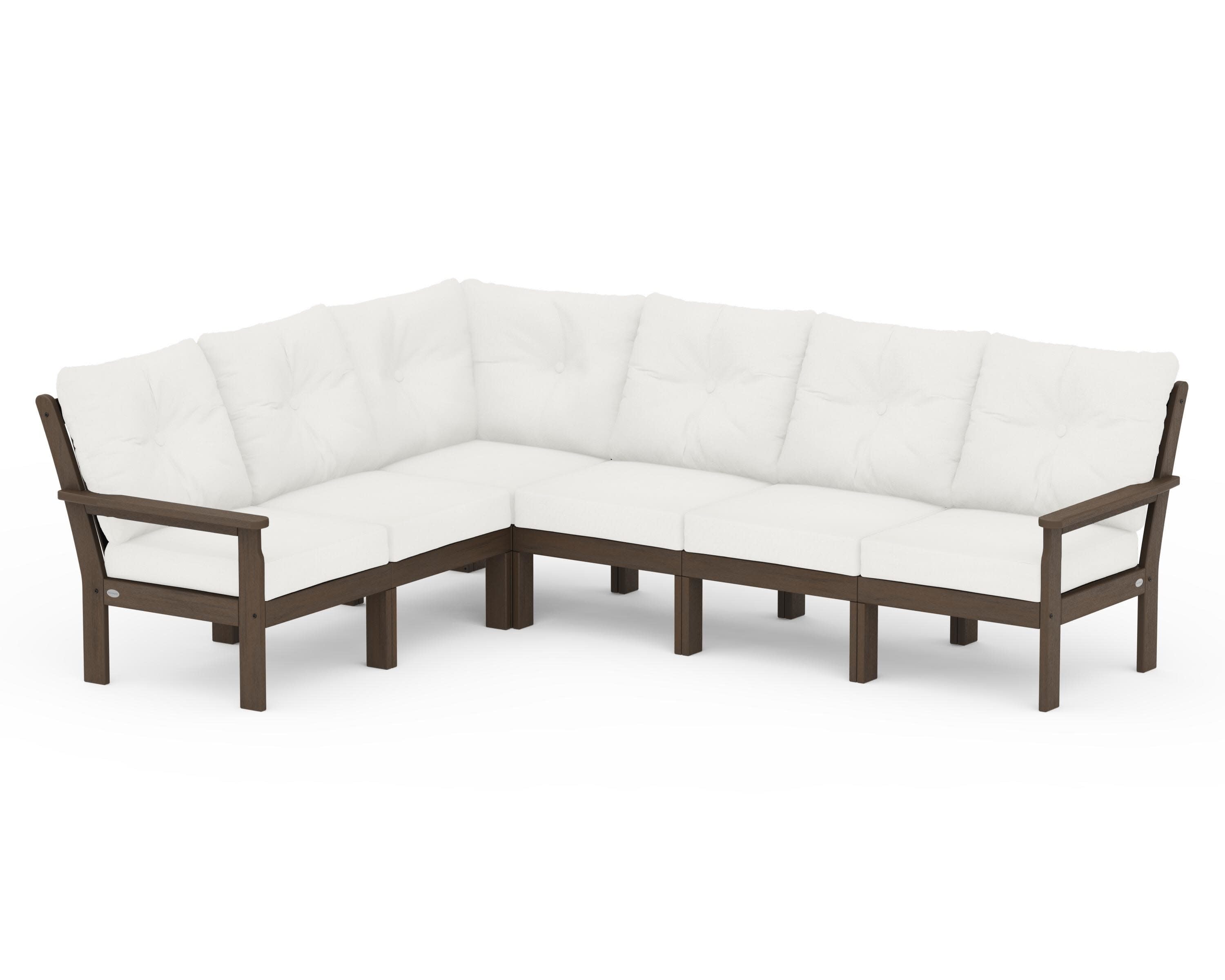 Vineyard 6-Piece Sectional in Kona / Natural Linen