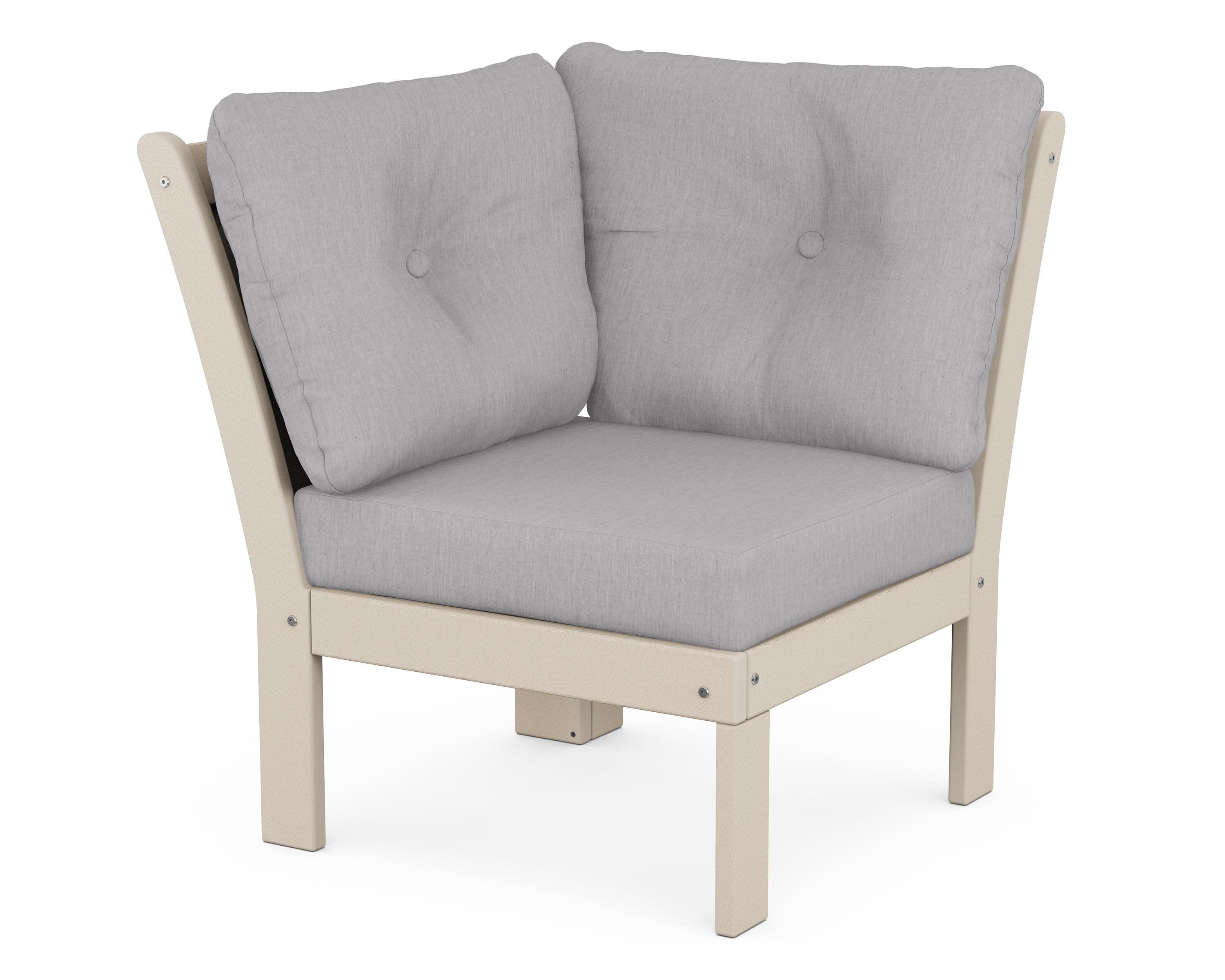 Vineyard Modular Corner Chair in Sand / Granite