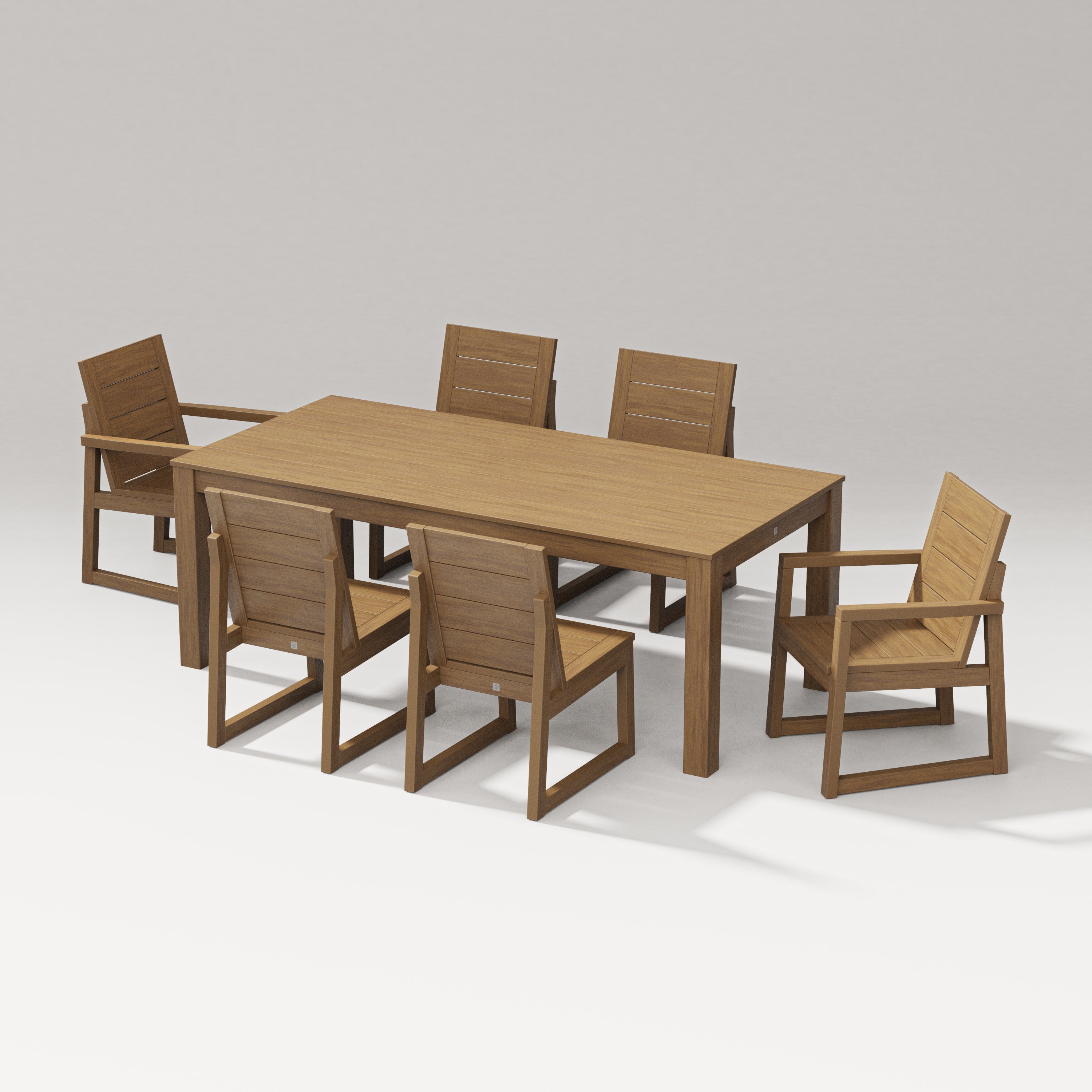 Elevate 7-Piece Parsons Table Dining Set in Natural