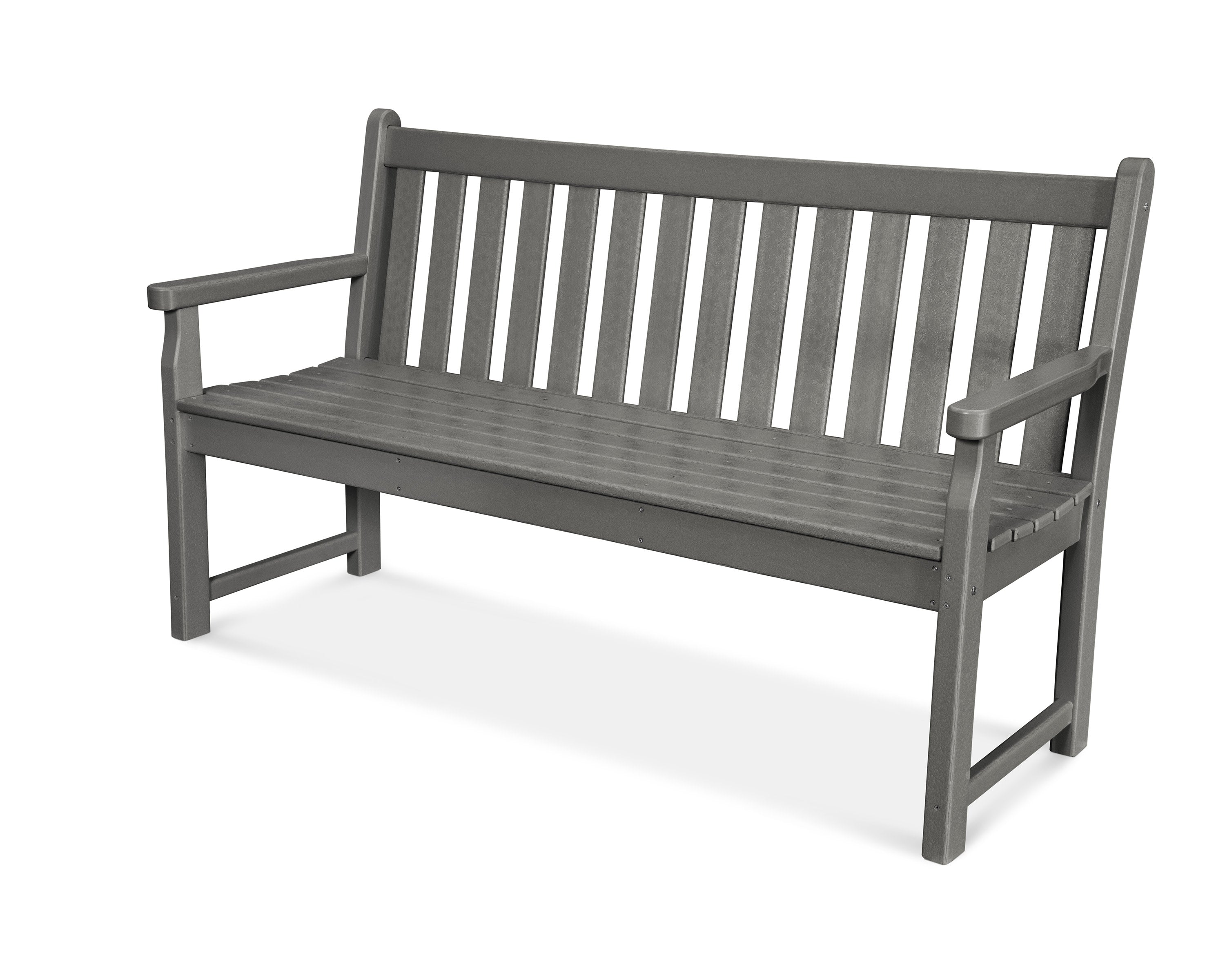 Traditional Garden 60" Bench in Slate Grey