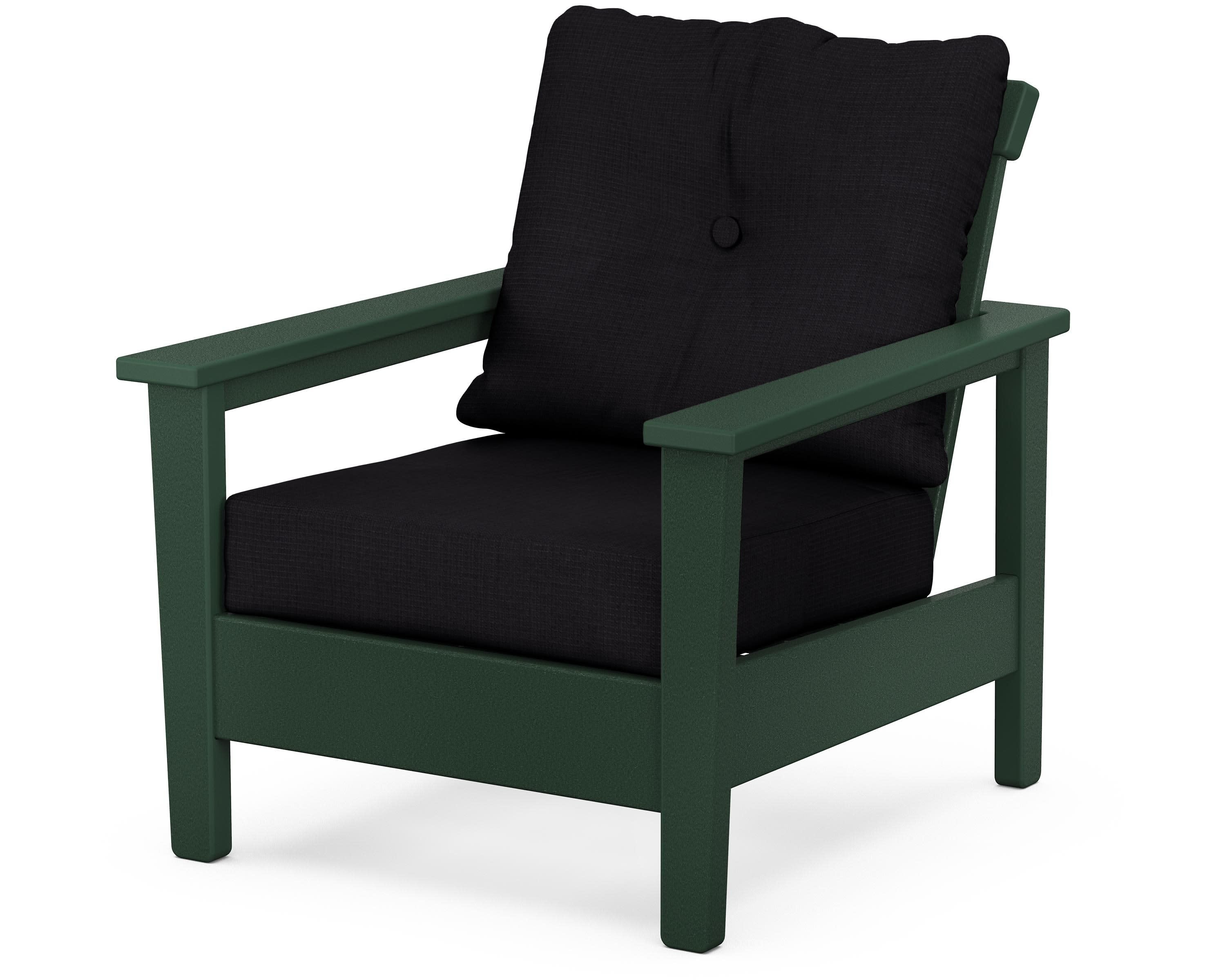 Prescott Deep Seating Chair in Green / Midnight Linen