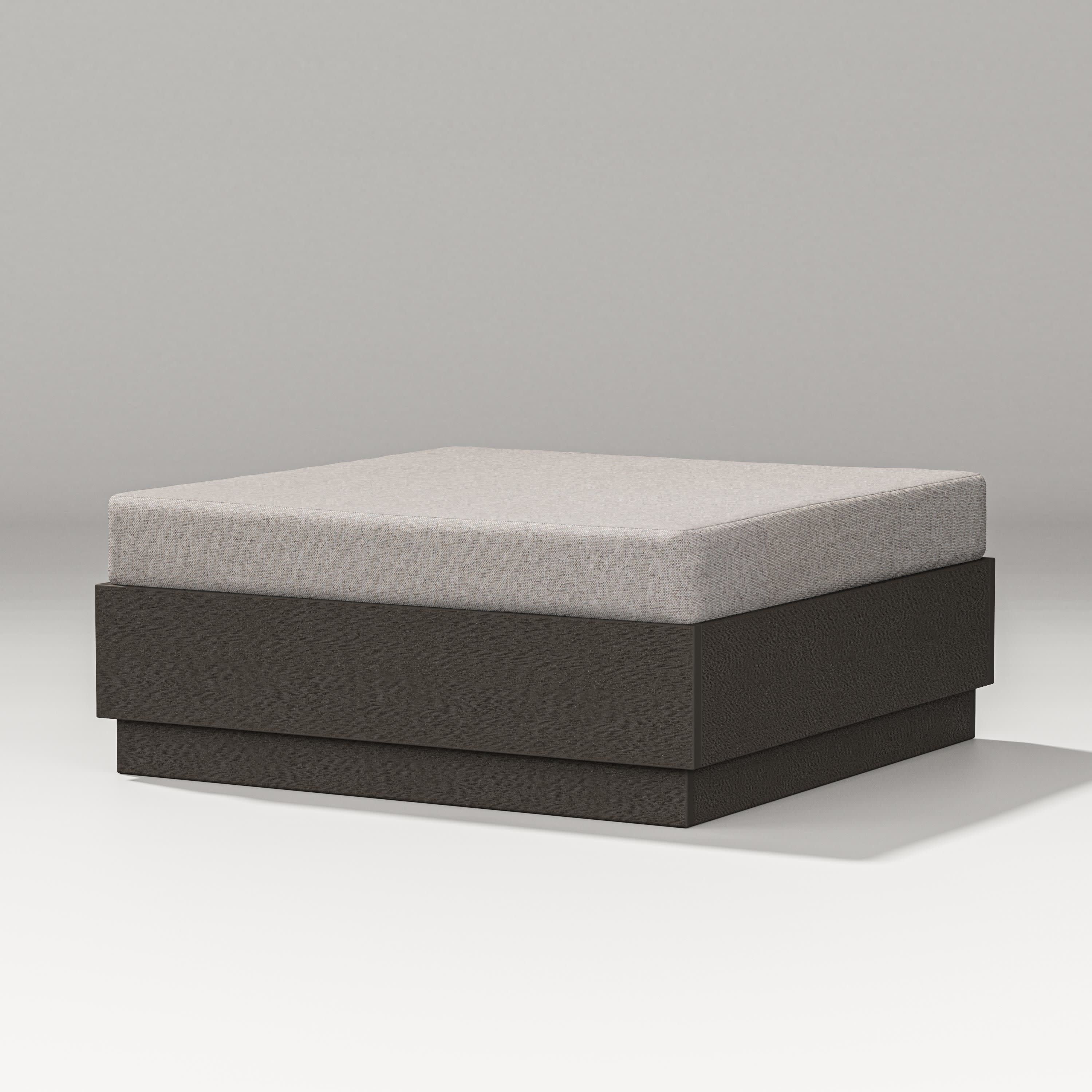 Elevate Lounge Ottoman in Vintage Coffee / Weathered Tweed