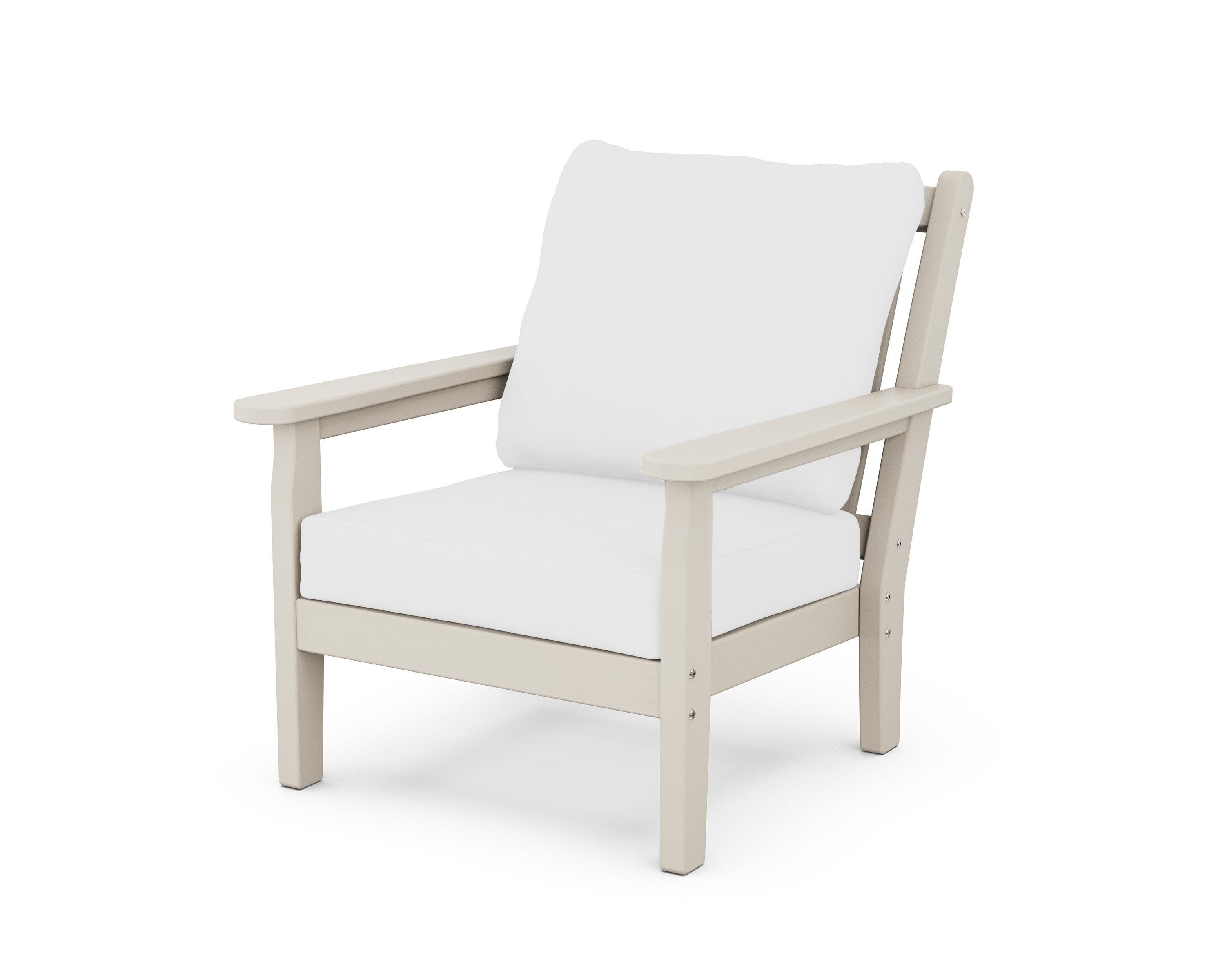 Chippendale Deep Seating Chair in Sand / Natural