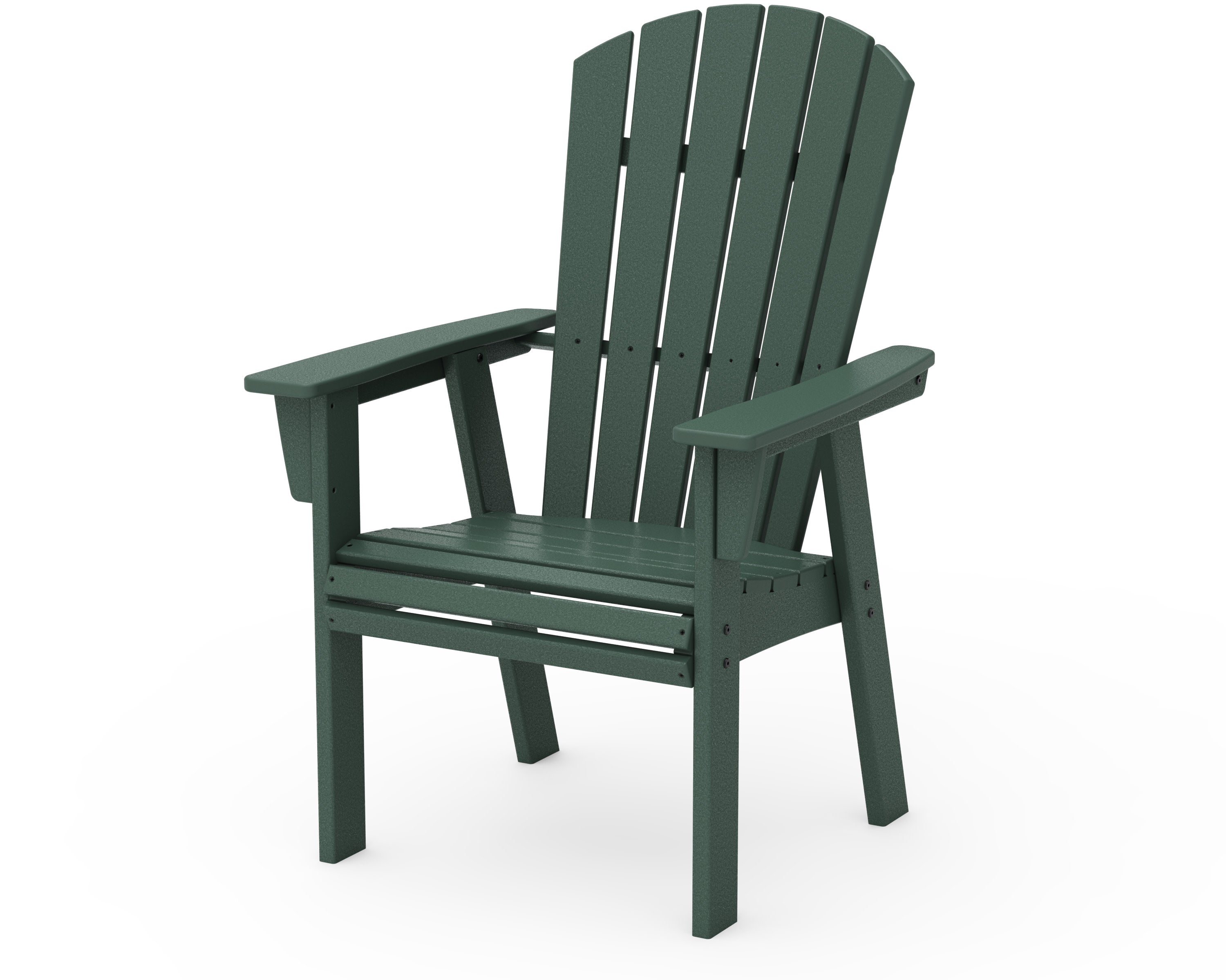 Nautical Curveback Adirondack Dining Chair in Green