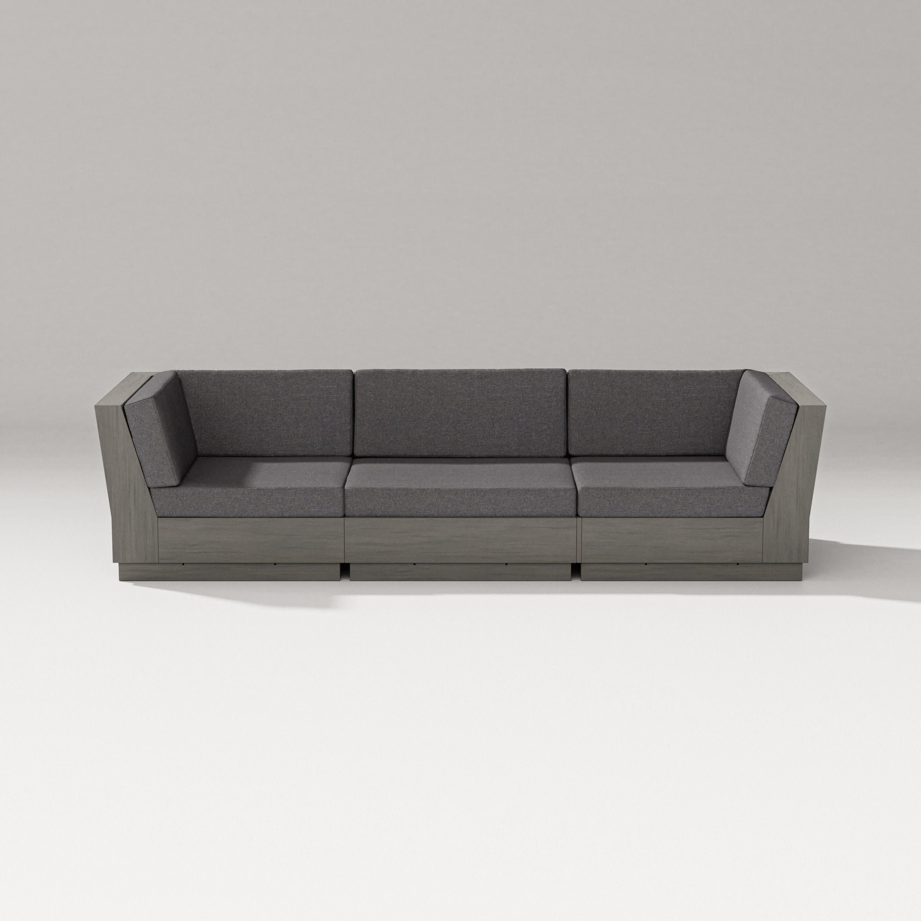 Elevate Sofa Sectional in Driftwood / Ash Charcoal
