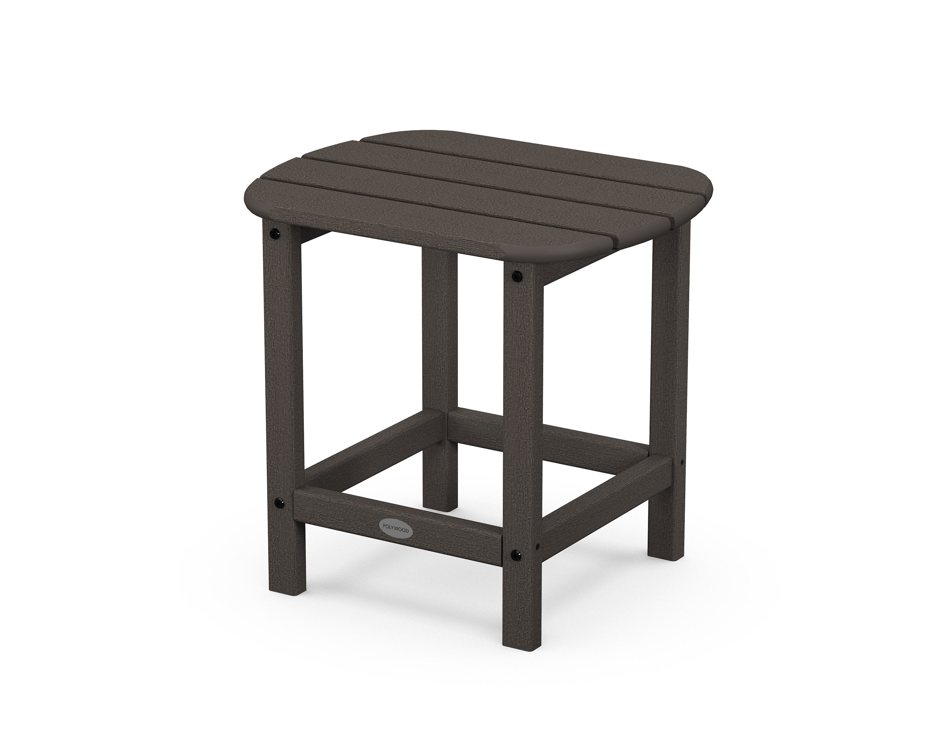 South Beach 18" Side Table in Vintage Coffee