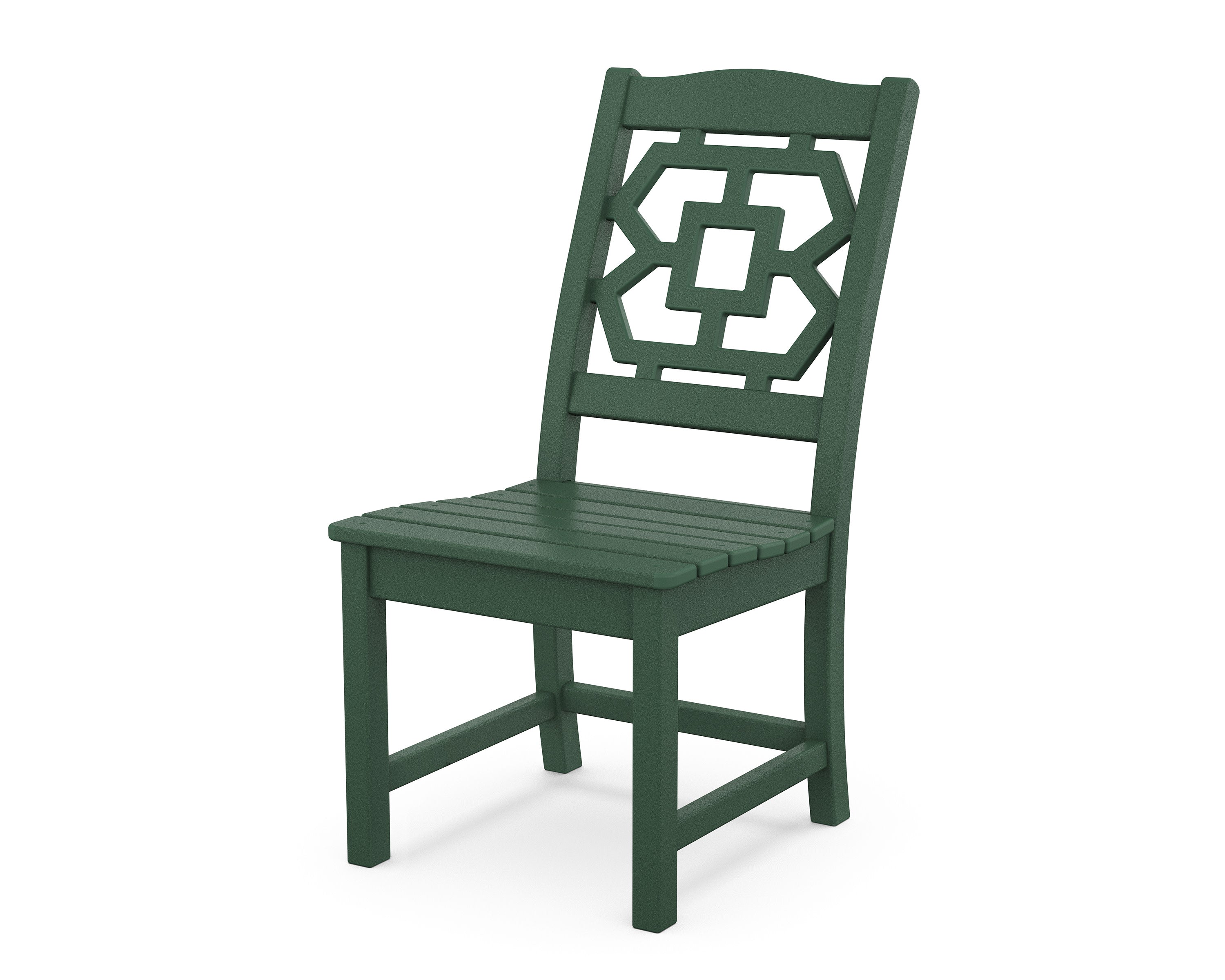 Chinoiserie Dining Side Chair in Green
