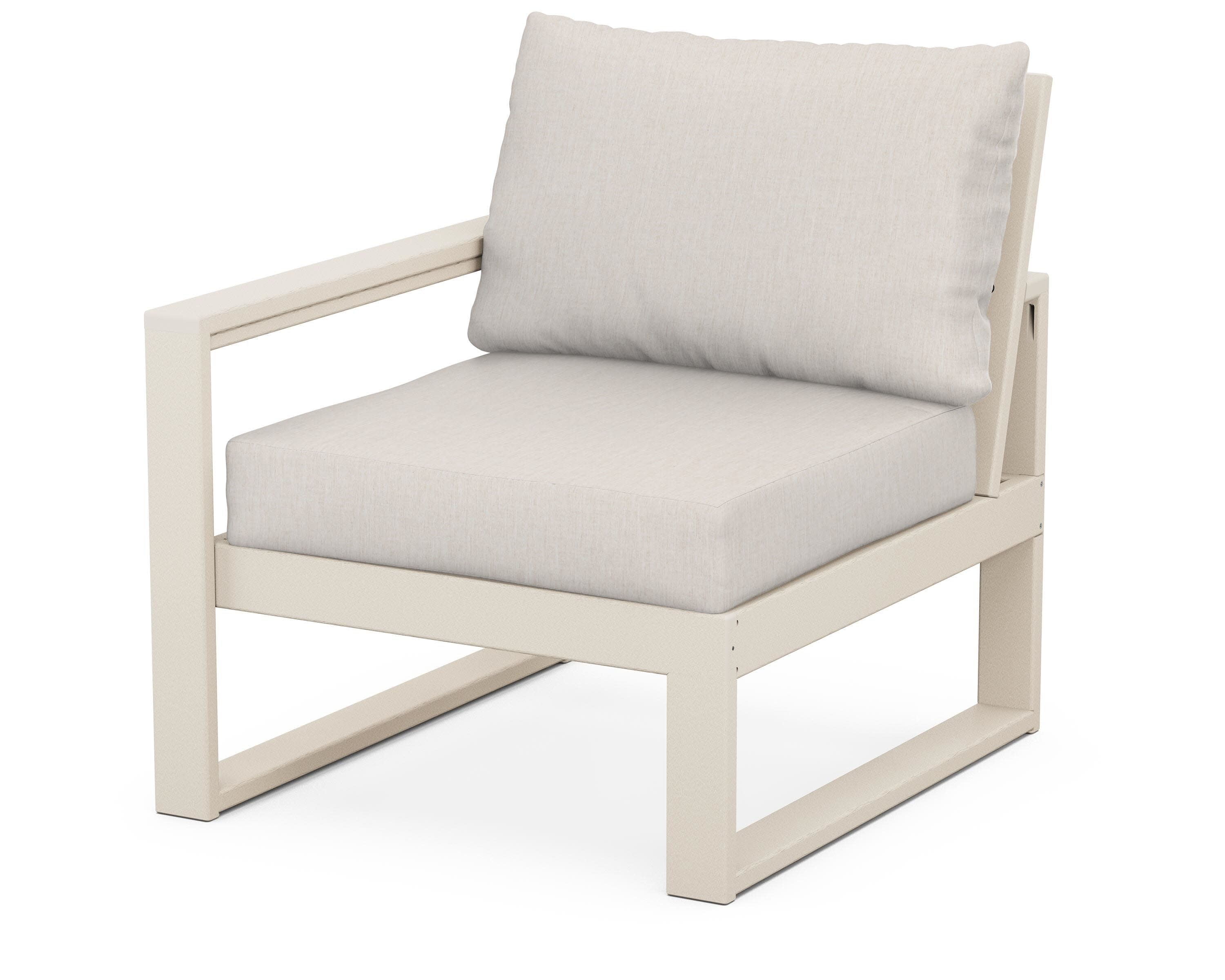 EDGE Modular Left Arm Chair in Sand / Cast Ash