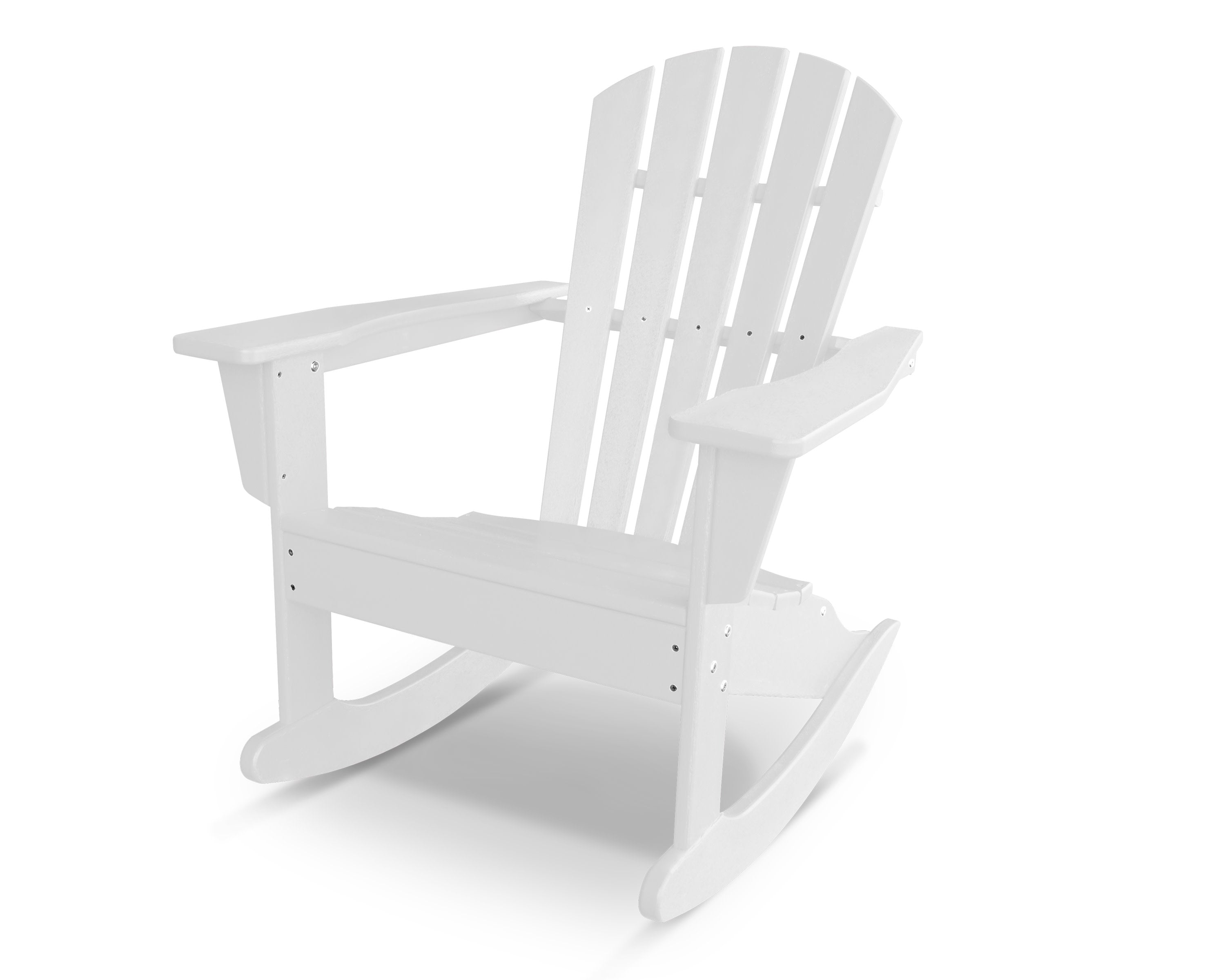 Palm Coast Adirondack Rocking Chair in White