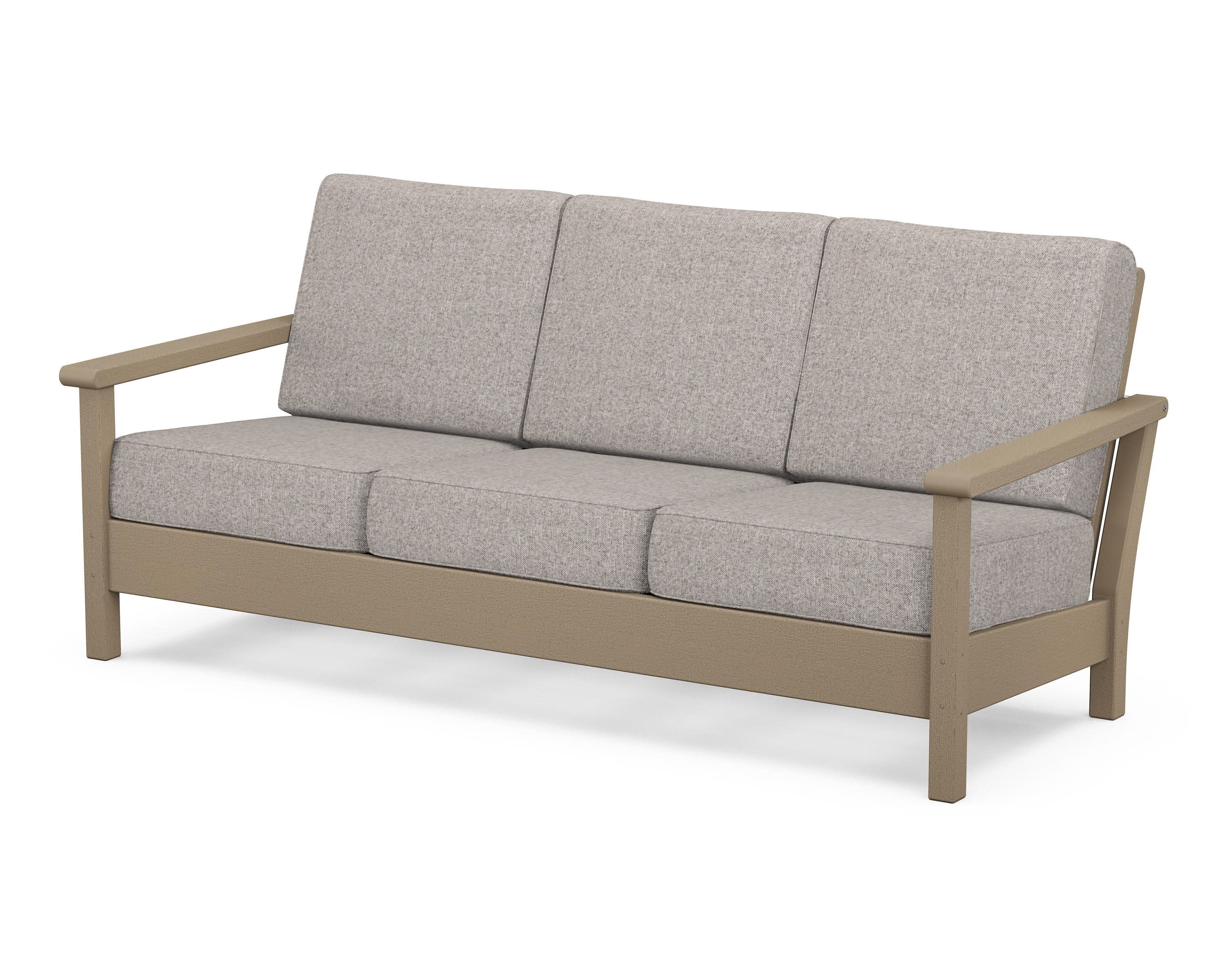 Harbour Deep Seating Sofa in Vintage Sahara / Weathered Tweed